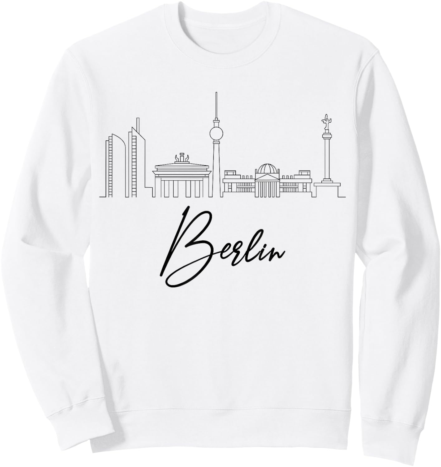 Berlin Skyline Souvenir Capital Germany Europe Sweatshirt - Sweatshirt | White