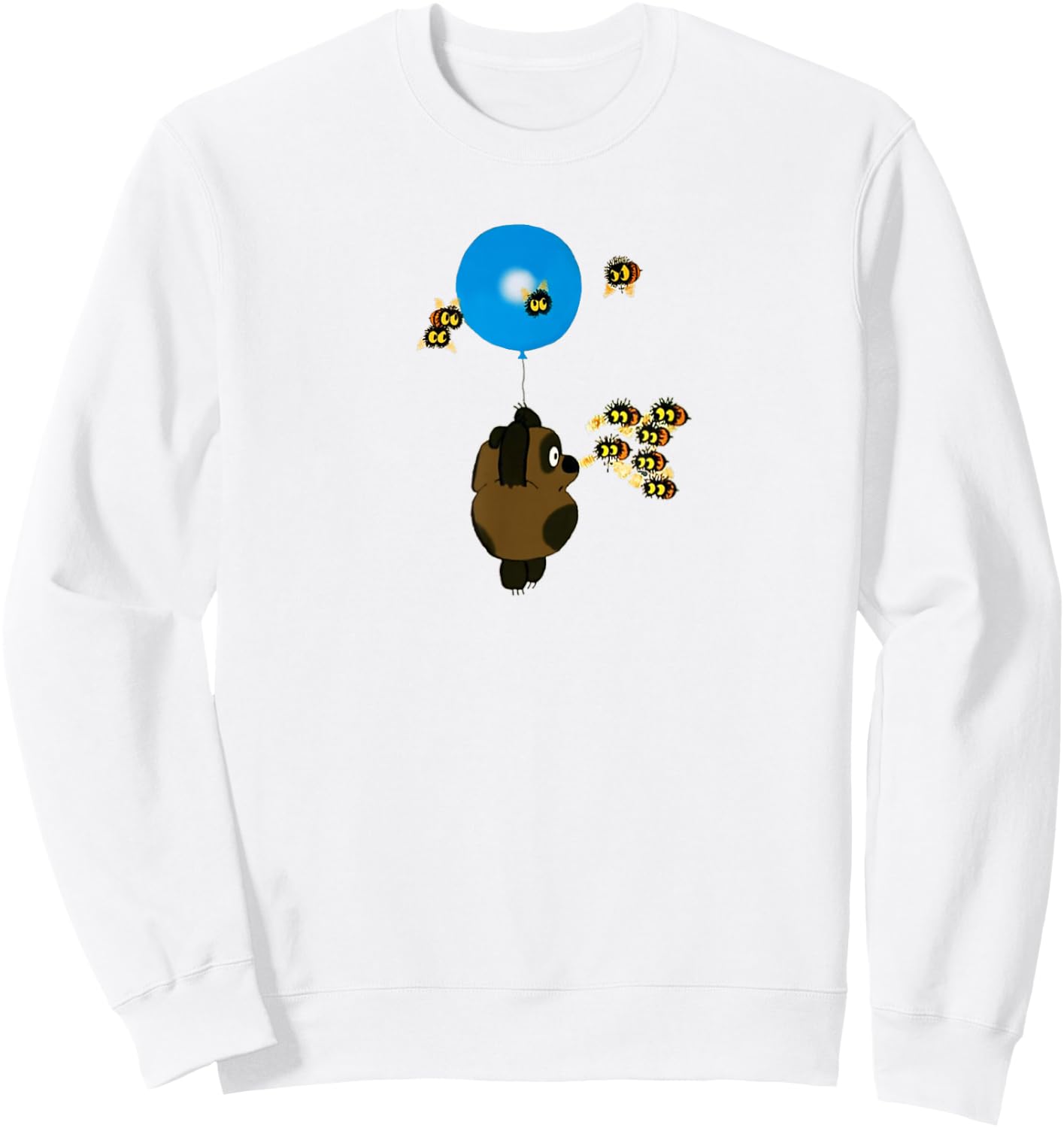 Funny Russian Vini Puh Sweatshirt - Sweatshirt | White
