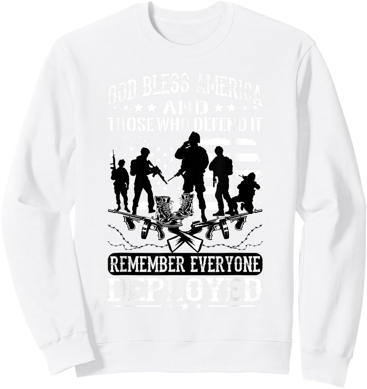 Military Wear Red On Fridays Until They All Come Home shirt Sweatshirt - Sweatshirt | White