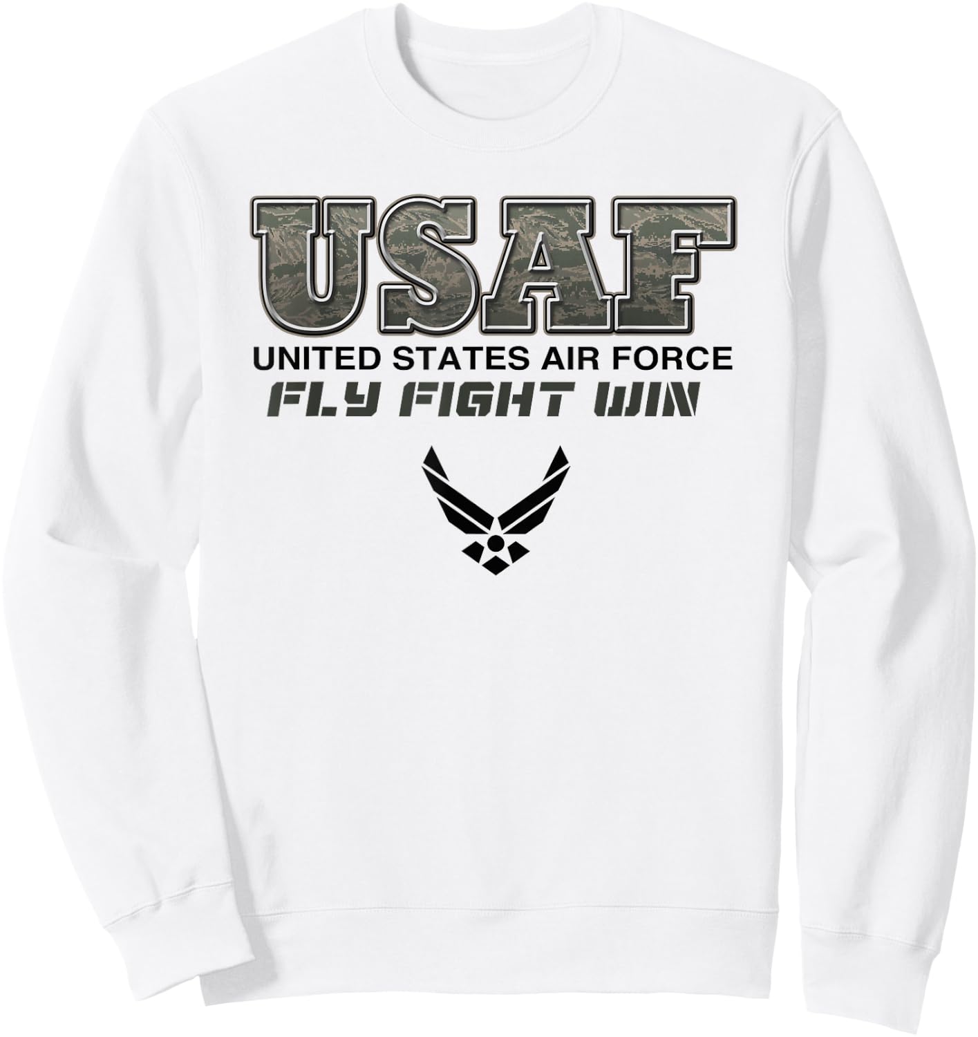 Usaf - United States Air Force Fly Fight Win Sweatshirt - Sweatshirt | White