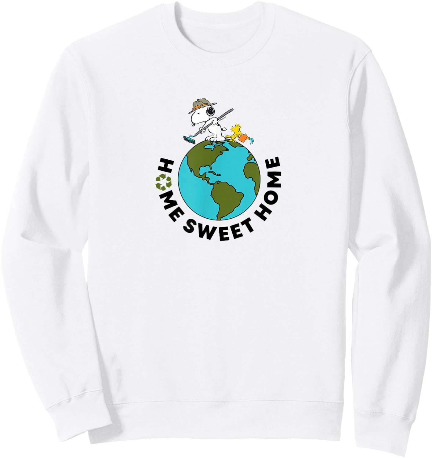 Peanuts - Earth Day Snoopy Home Sweet Home Sweatshirt - Sweatshirt | White
