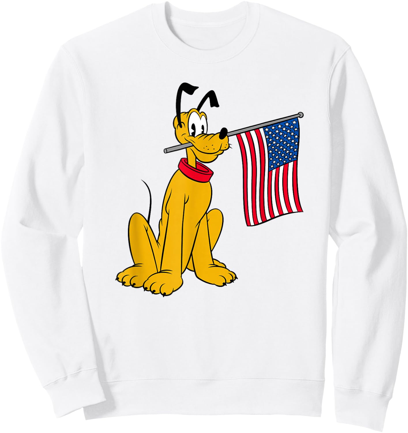 Disney Pluto Americana Sweatshirt - Sweatshirt | White
