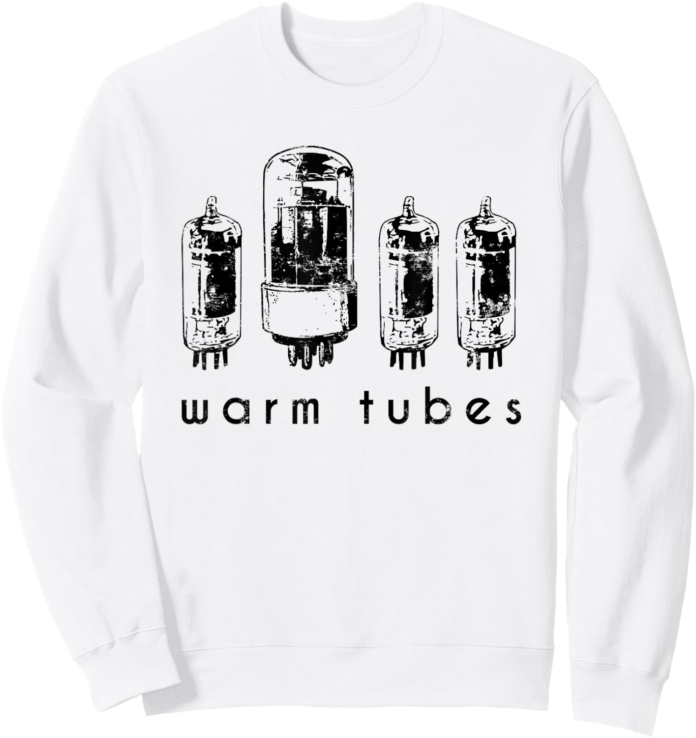 Warm Tubes Vacuum Tube for Radio and Amp Collectors Sweatshirt - Sweatshirt | White