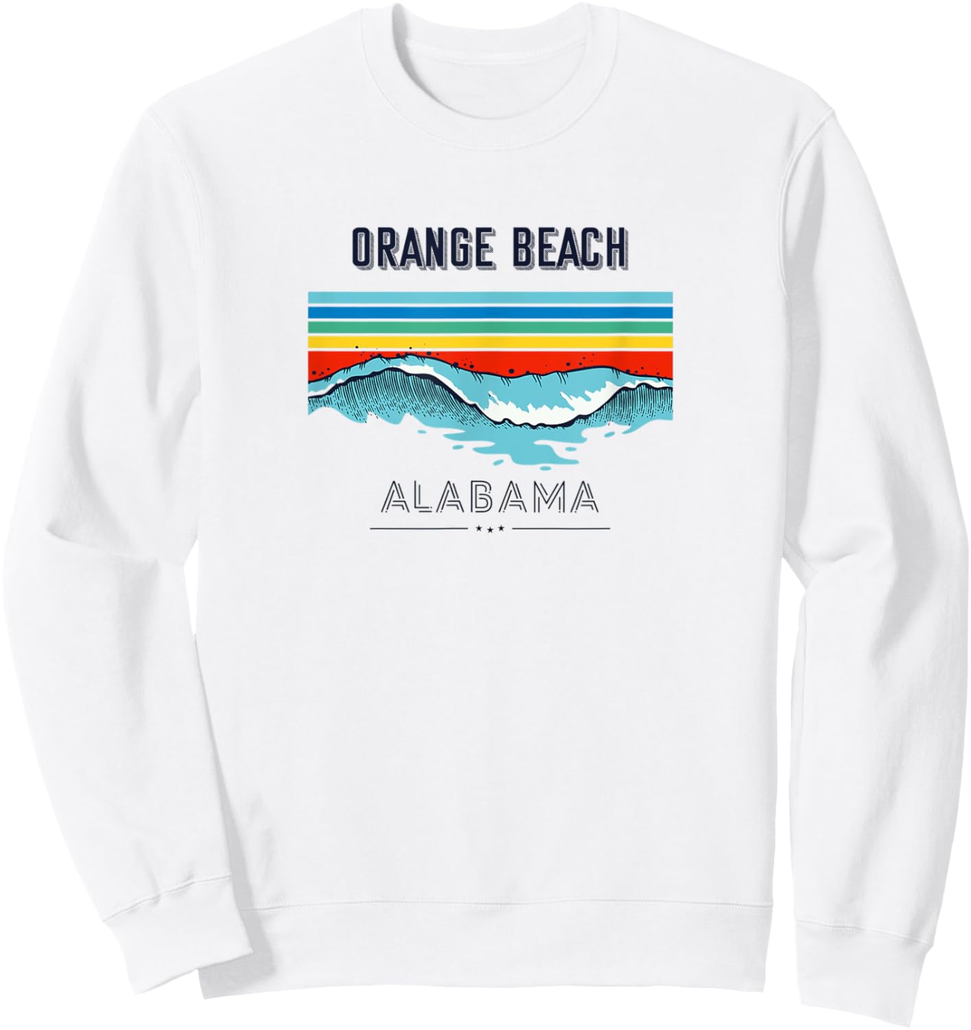 Orange Beach Souvenir - Alabama Reminder Men Women Kids Sweatshirt - Sweatshirt | White