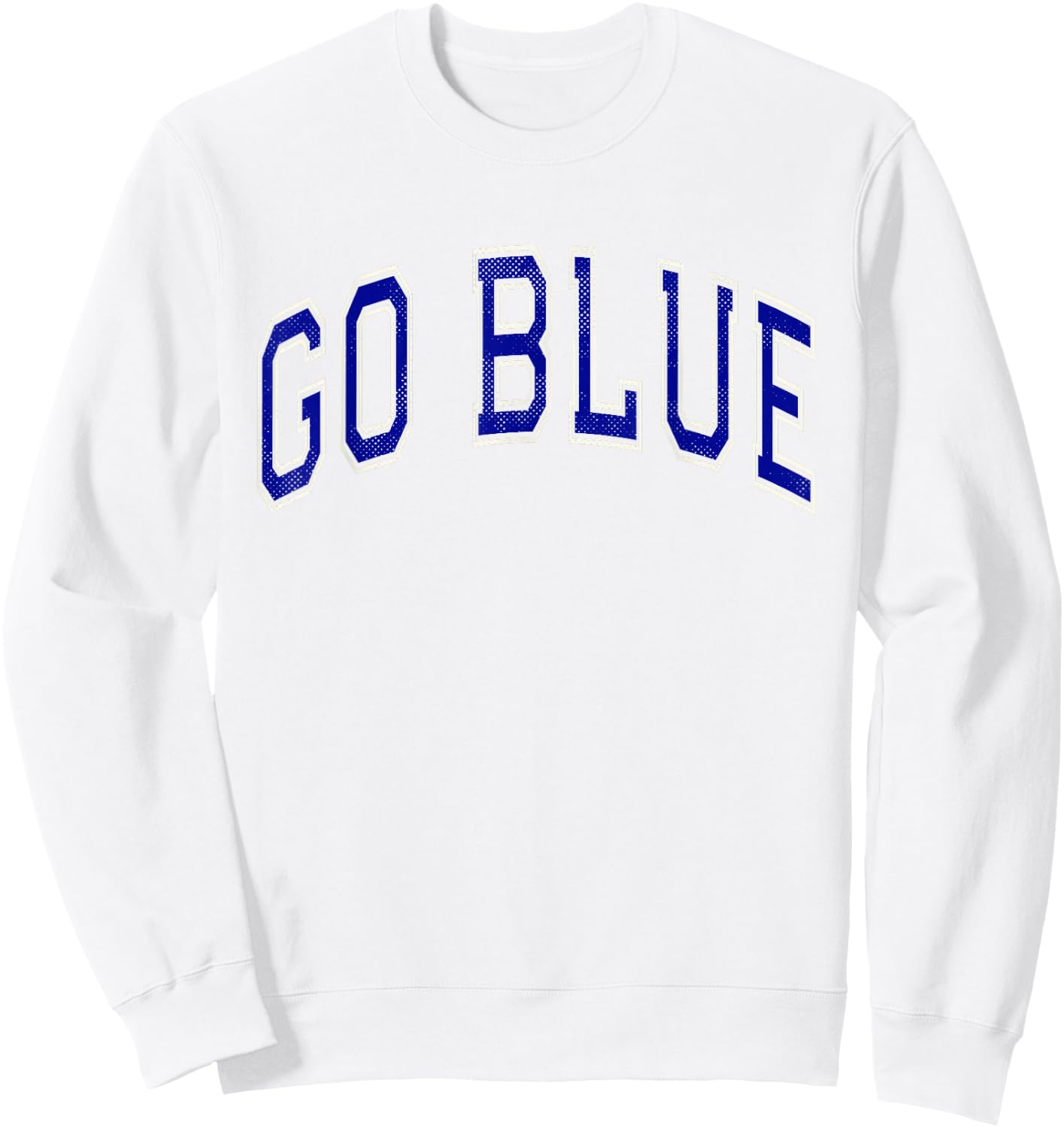 Let's GO BLUE Summer Camp Team Competition Event War Game Sweatshirt - Sweatshirt | White