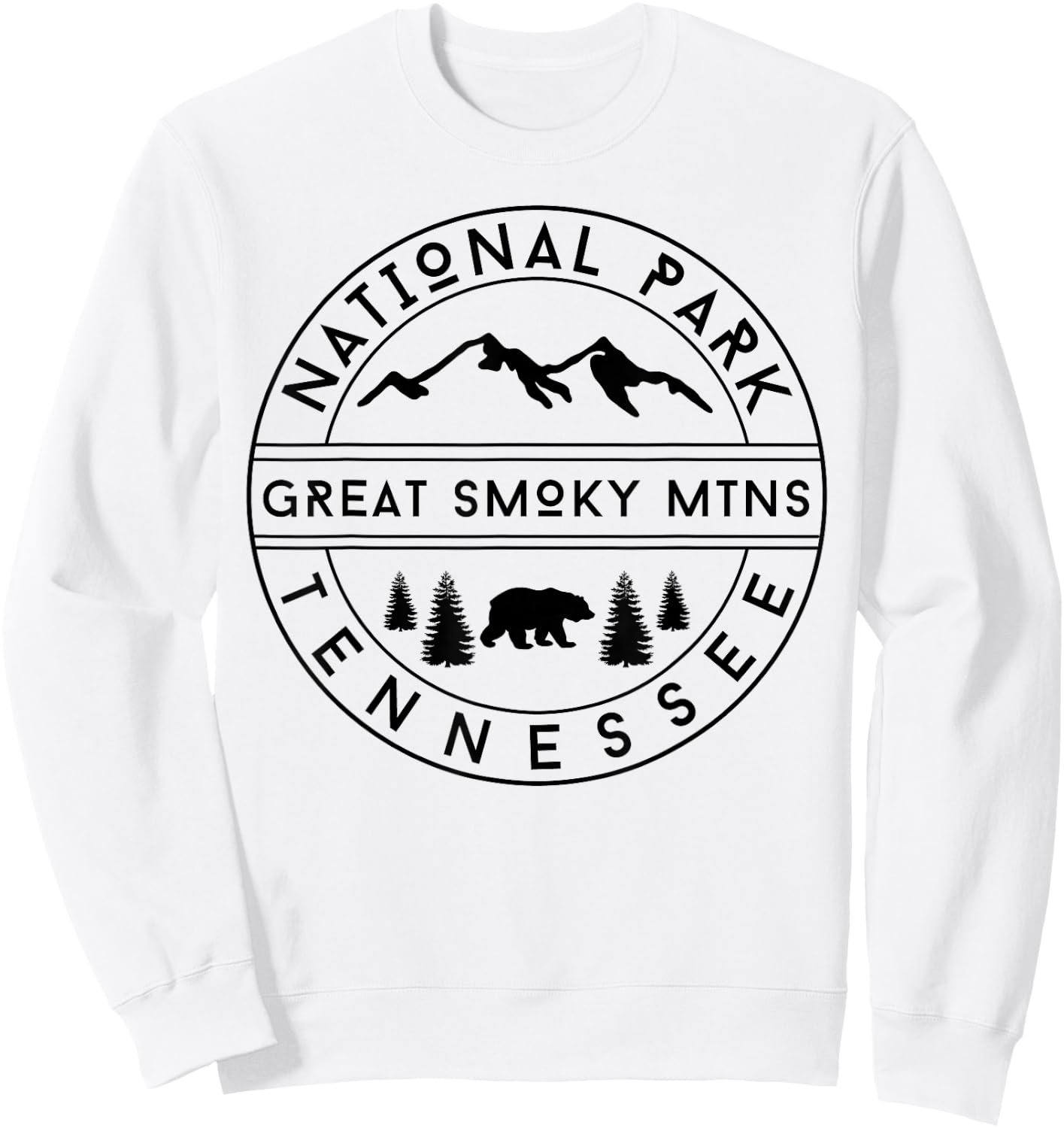 Smoky Mountains National Park Sweatshirt - Sweatshirt | White