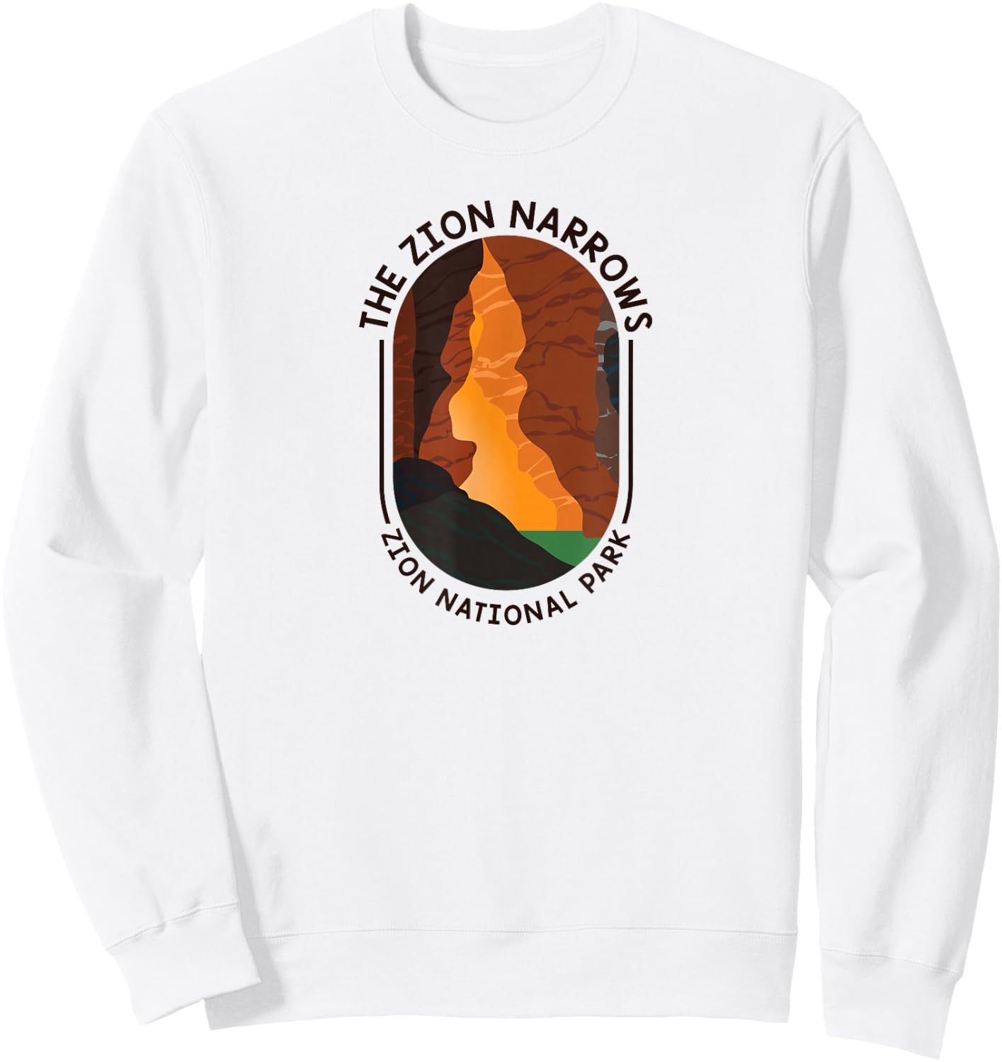 The Narrows - Zion National Park Sweatshirt - Sweatshirt | White