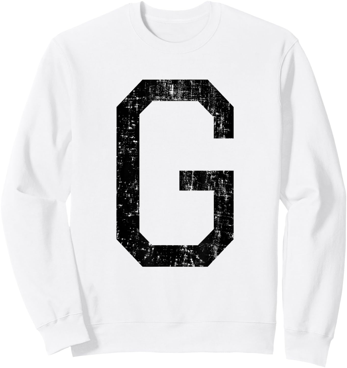Letter G Capital Alphabet Initial School College Varsity Sweatshirt - Sweatshirt | White