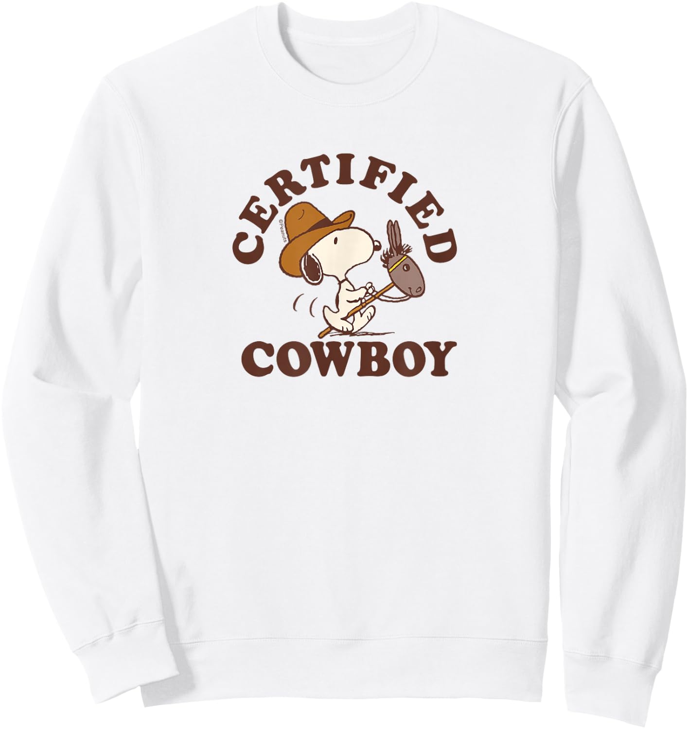 Peanuts - Certified Cowboy Snoopy Sweatshirt - Sweatshirt | White