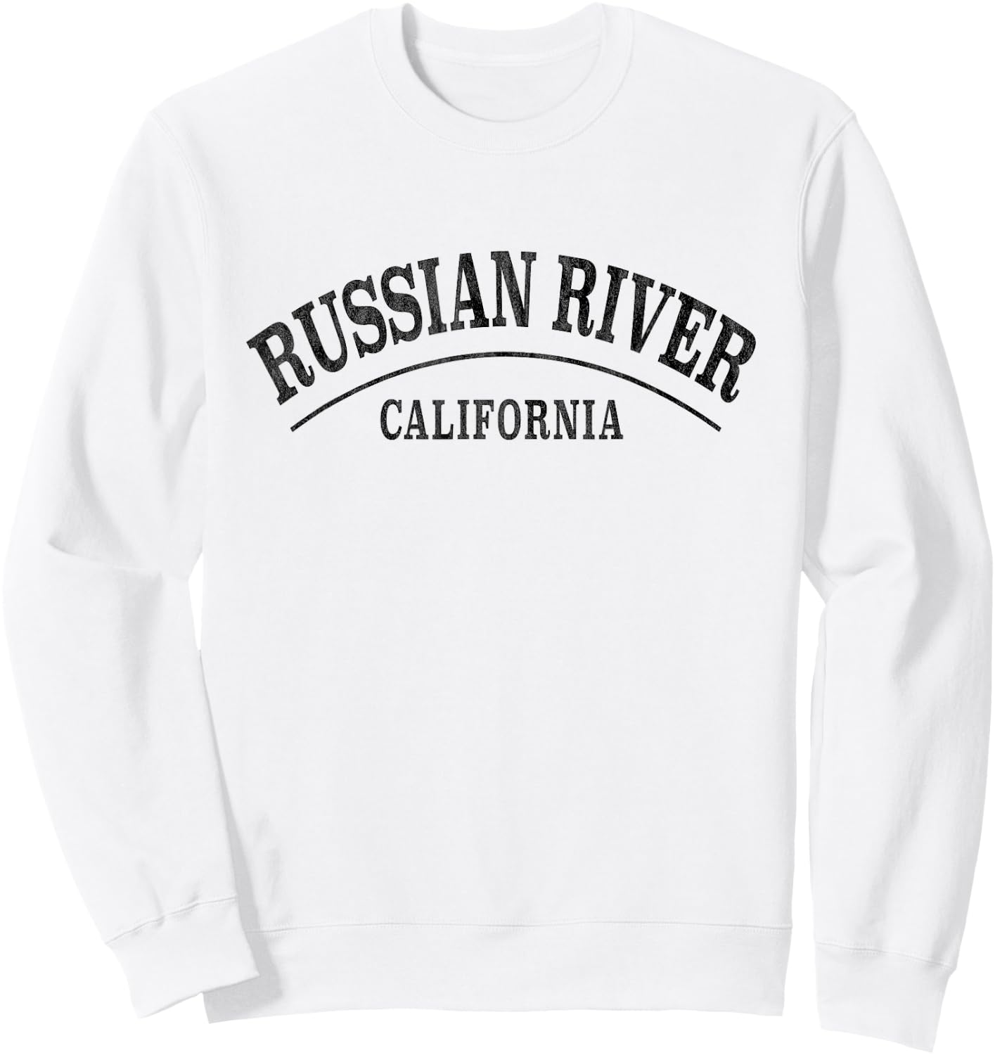 Russian River California - Russian River CA Sweatshirt - Sweatshirt | White