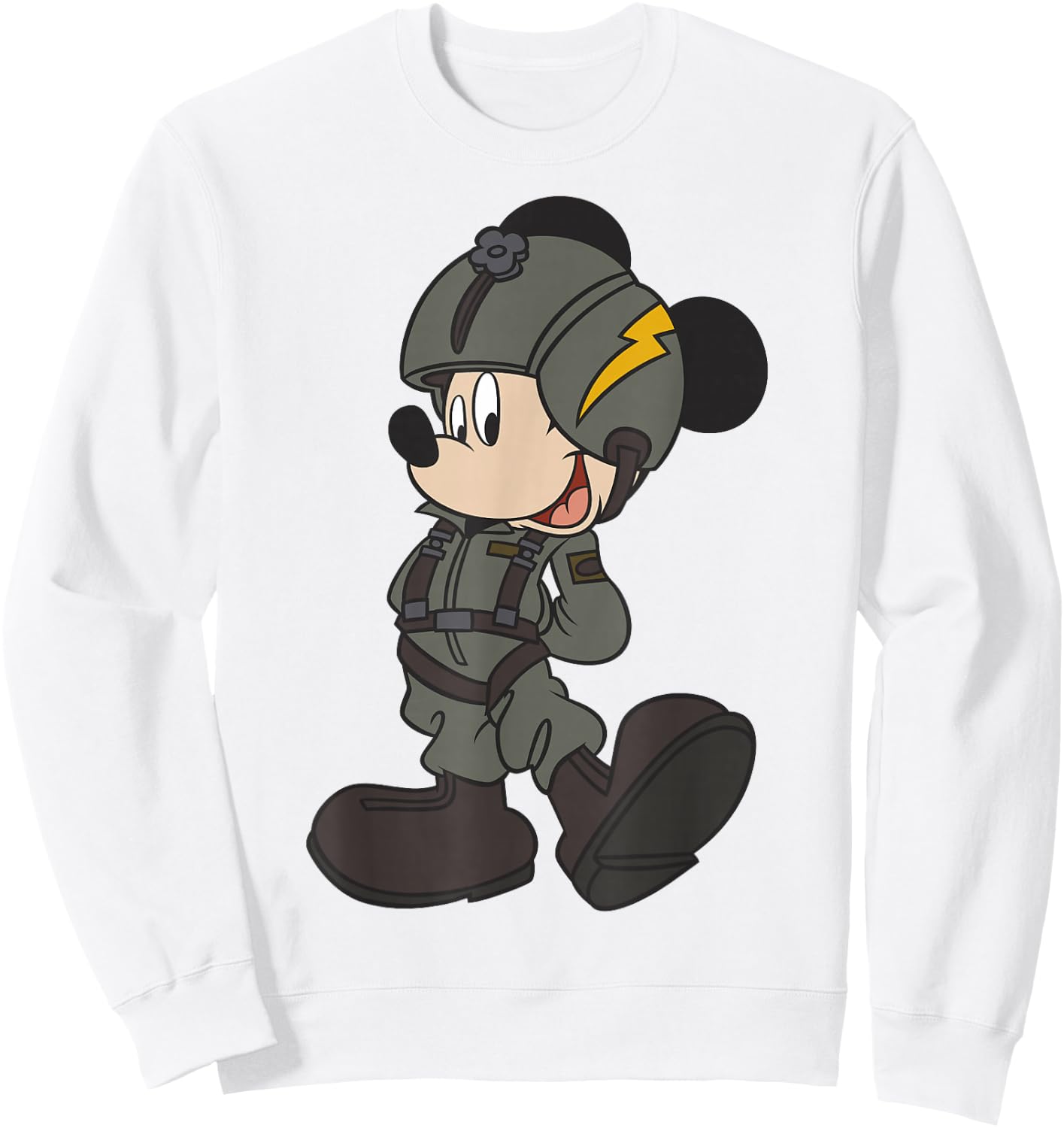 Disney Mickey Mouse Jet Pilot Outfit Sweatshirt - Sweatshirt | White