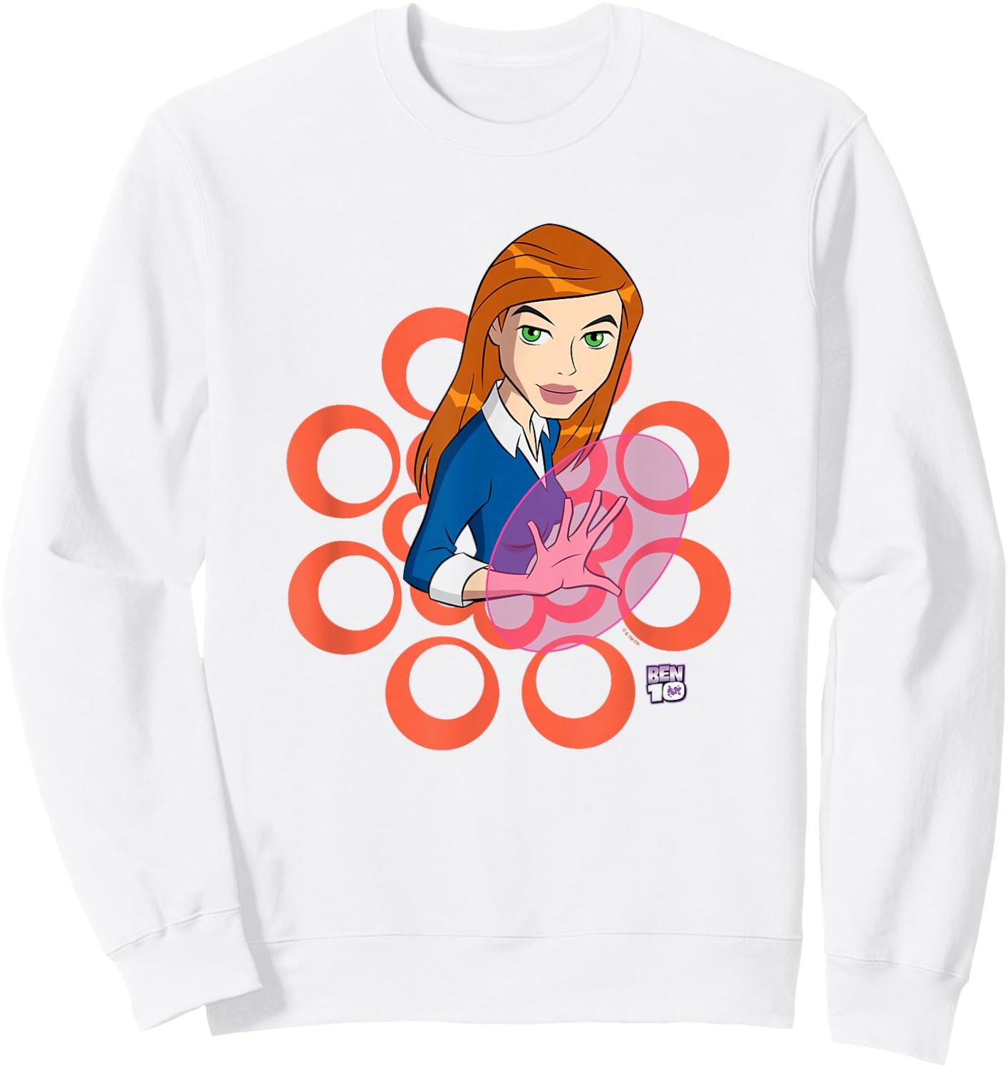 Ben 10: Alien Force Gwen Tennyson Magical Powers Shot Sweatshirt - Sweatshirt | White