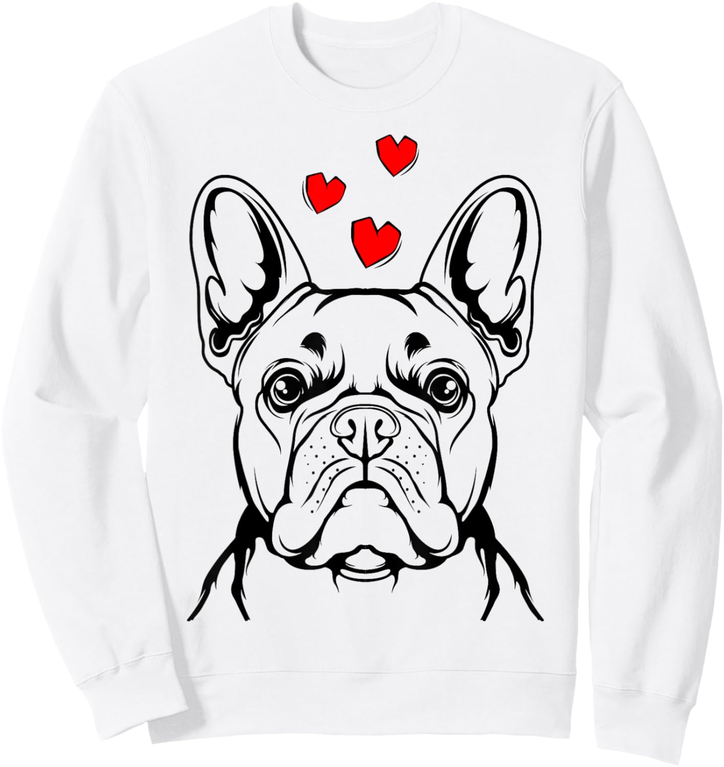 French Bulldog Love Frenchie Woman Gifts Sweatshirt - Sweatshirt | White