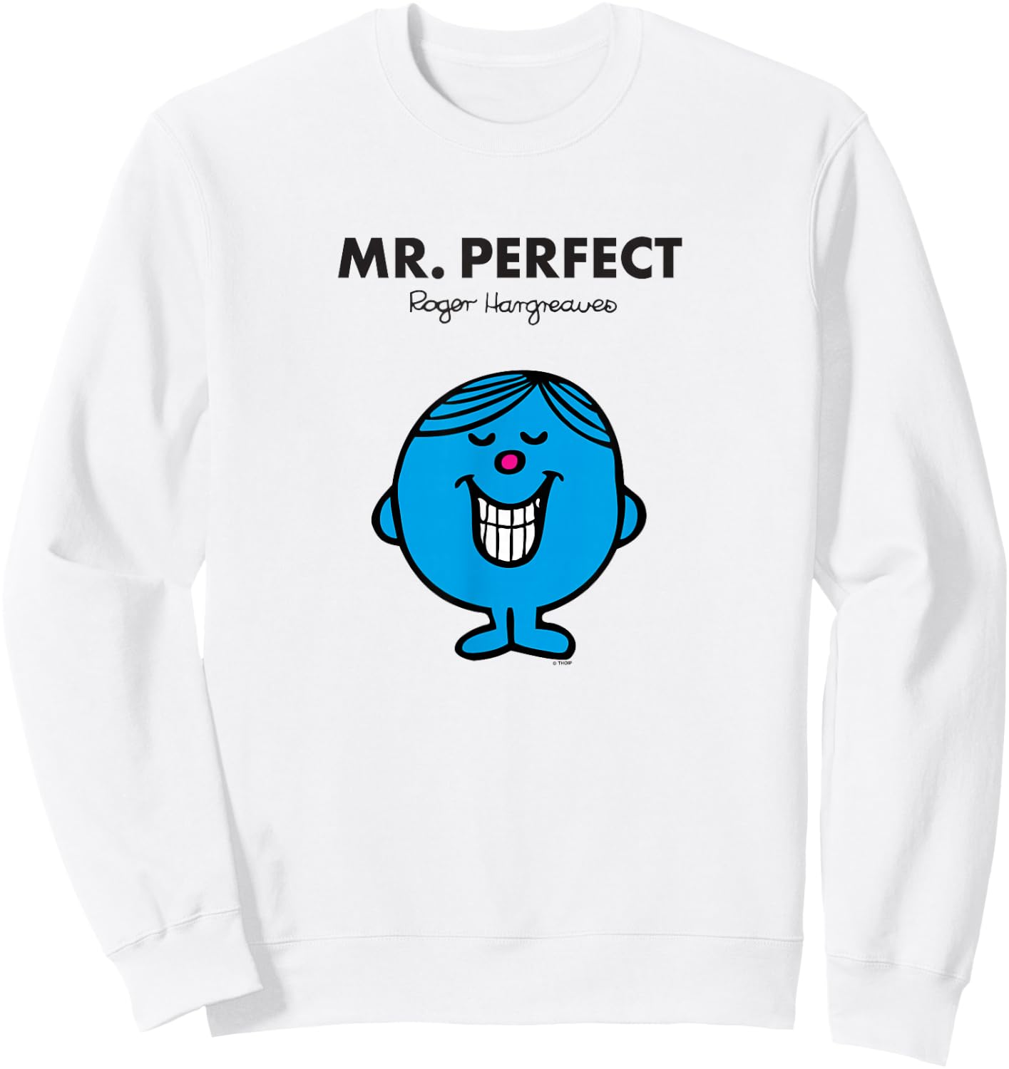 Mr. Men Mr. Perfect Sweatshirt - Sweatshirt | White