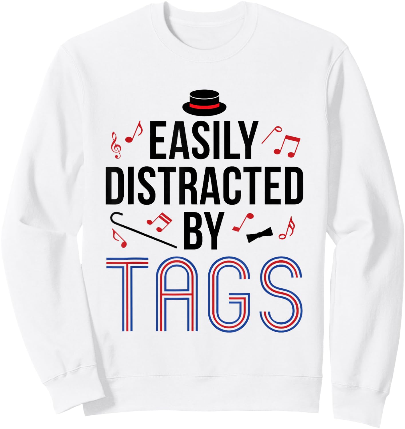 Barbershop Quartet Harmony Music Funny Tag Singing Sweatshirt - Sweatshirt | White