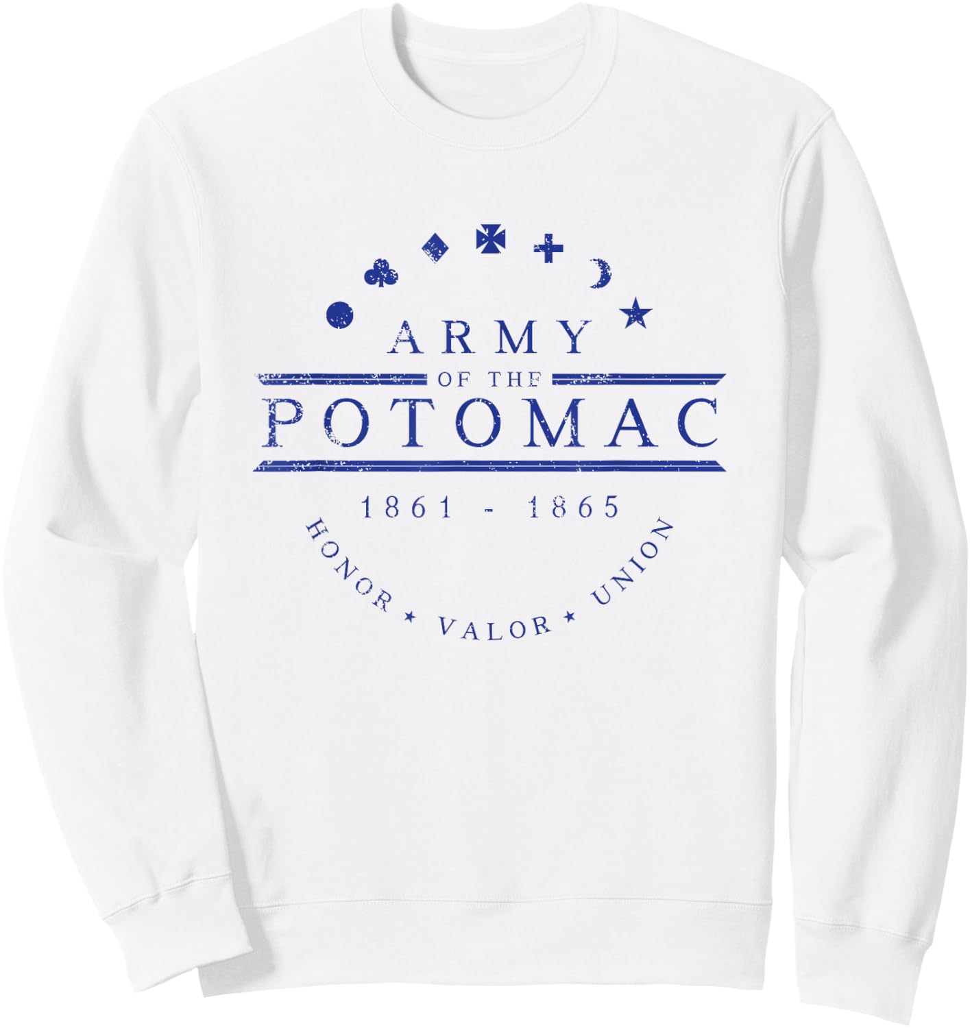 Civil War Union Army of the Potomac Sweatshirt - Sweatshirt | White