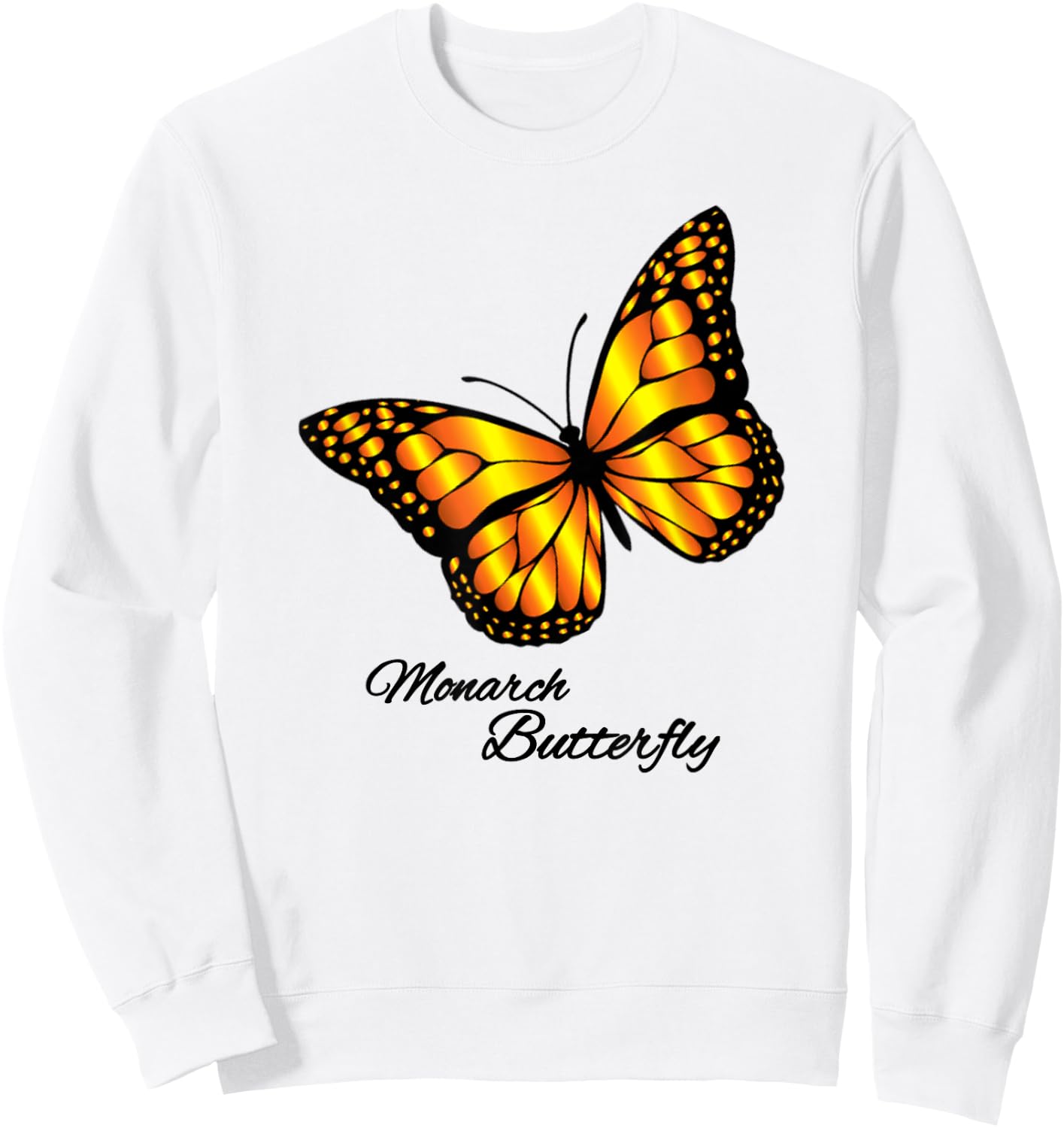 Monarch Butterfly Sweatshirt - Sweatshirt | White