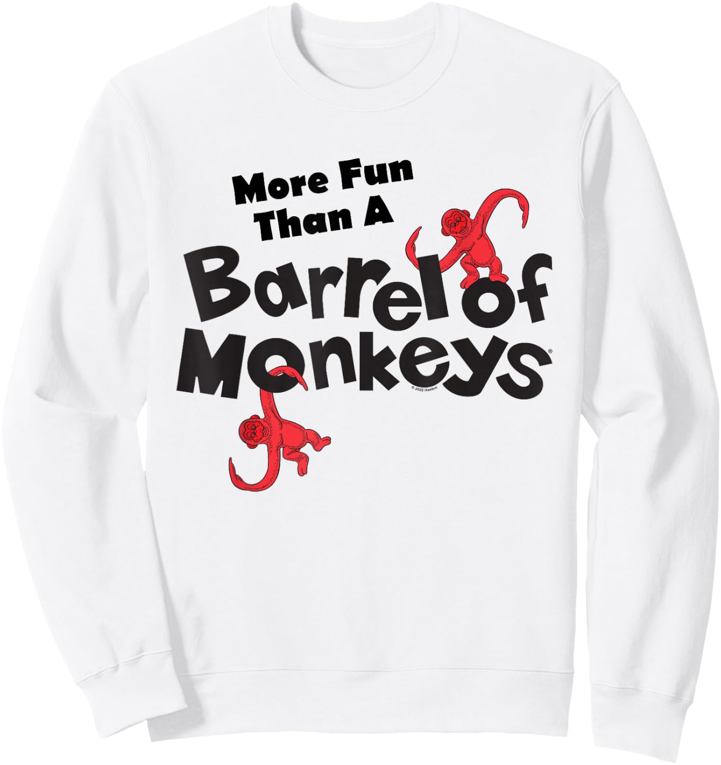 Barrel of Monkeys Dancing Monkeys Sweatshirt - Sweatshirt | White