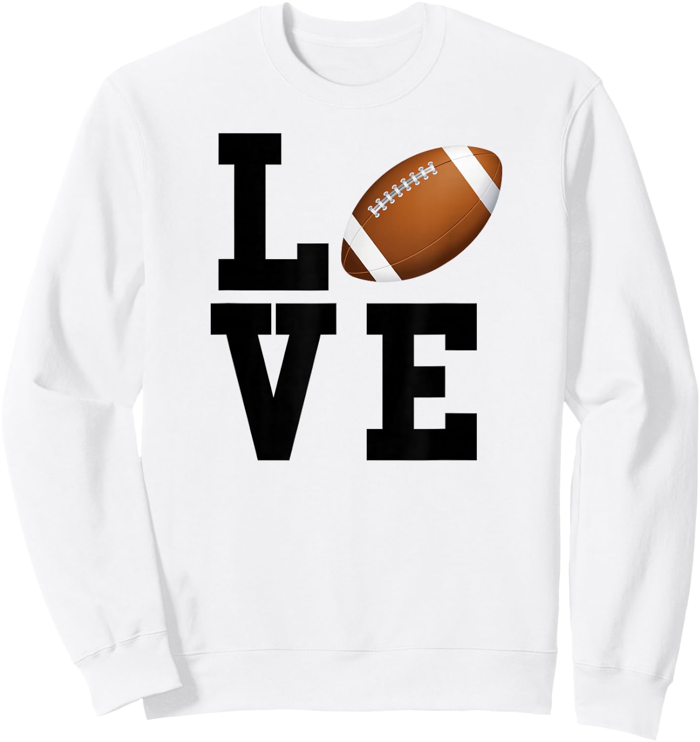 I Love Football Sweatshirt - Sweatshirt | White