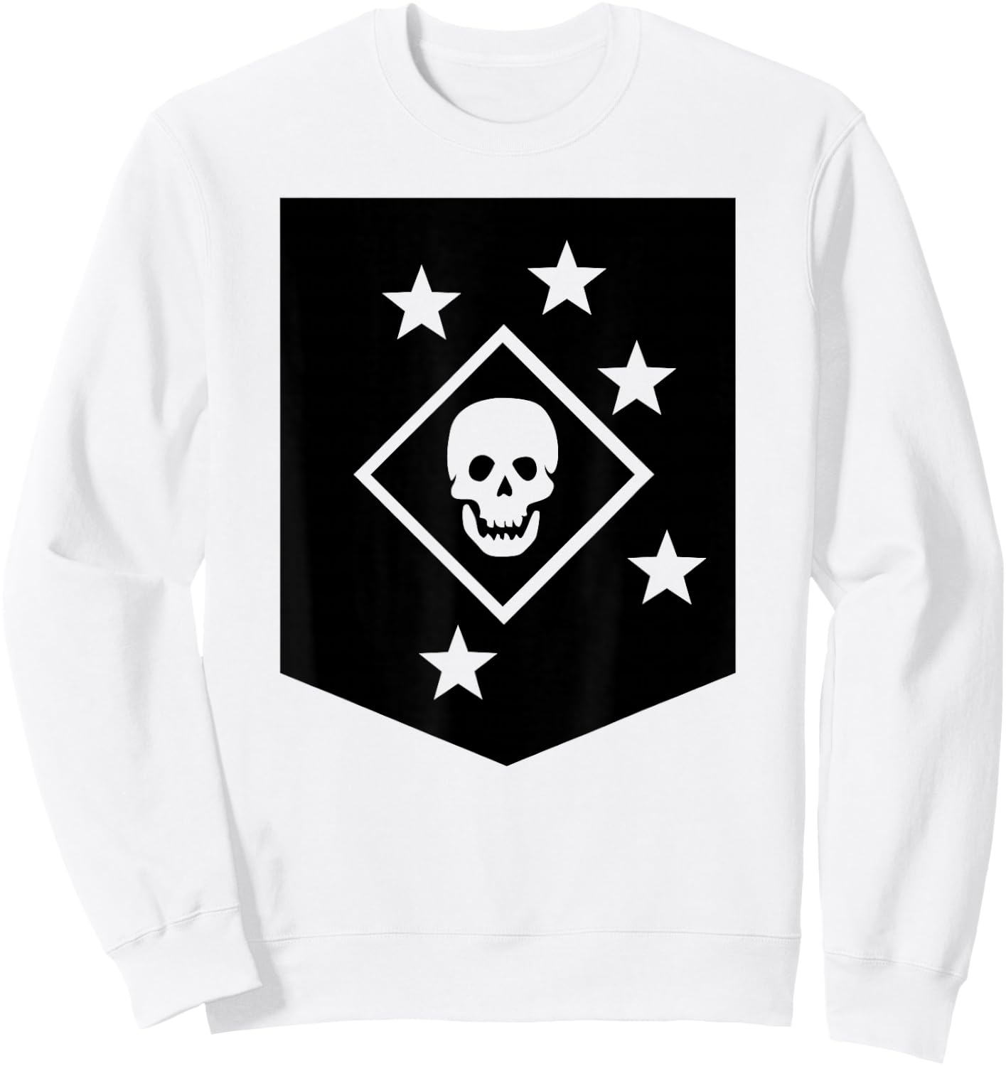 Silent Deadly Marine Raiders Sweatshirt - Sweatshirt | White