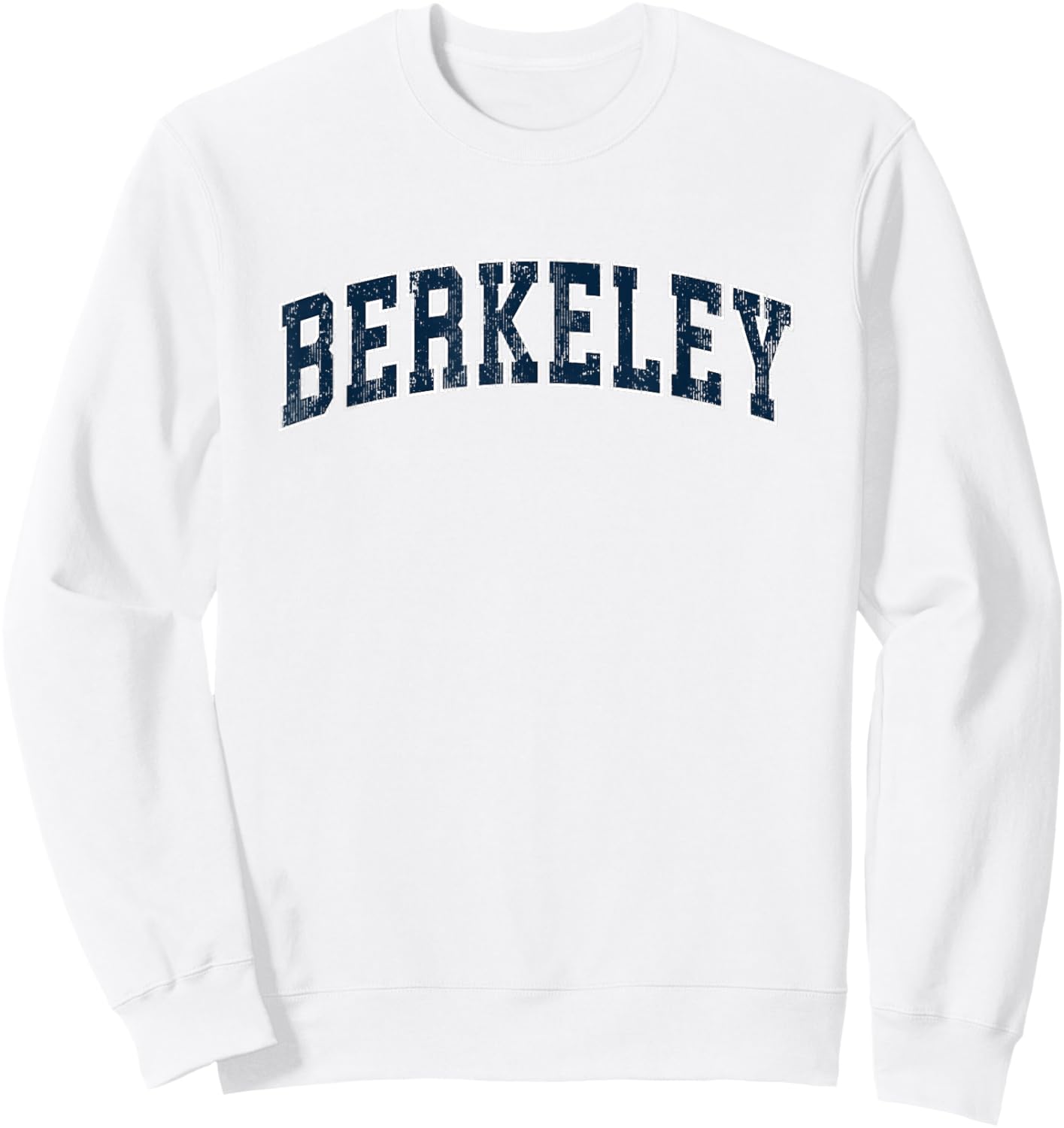 Berkeley California CA Vintage Sports Design Navy Design Sweatshirt - Sweatshirt | White