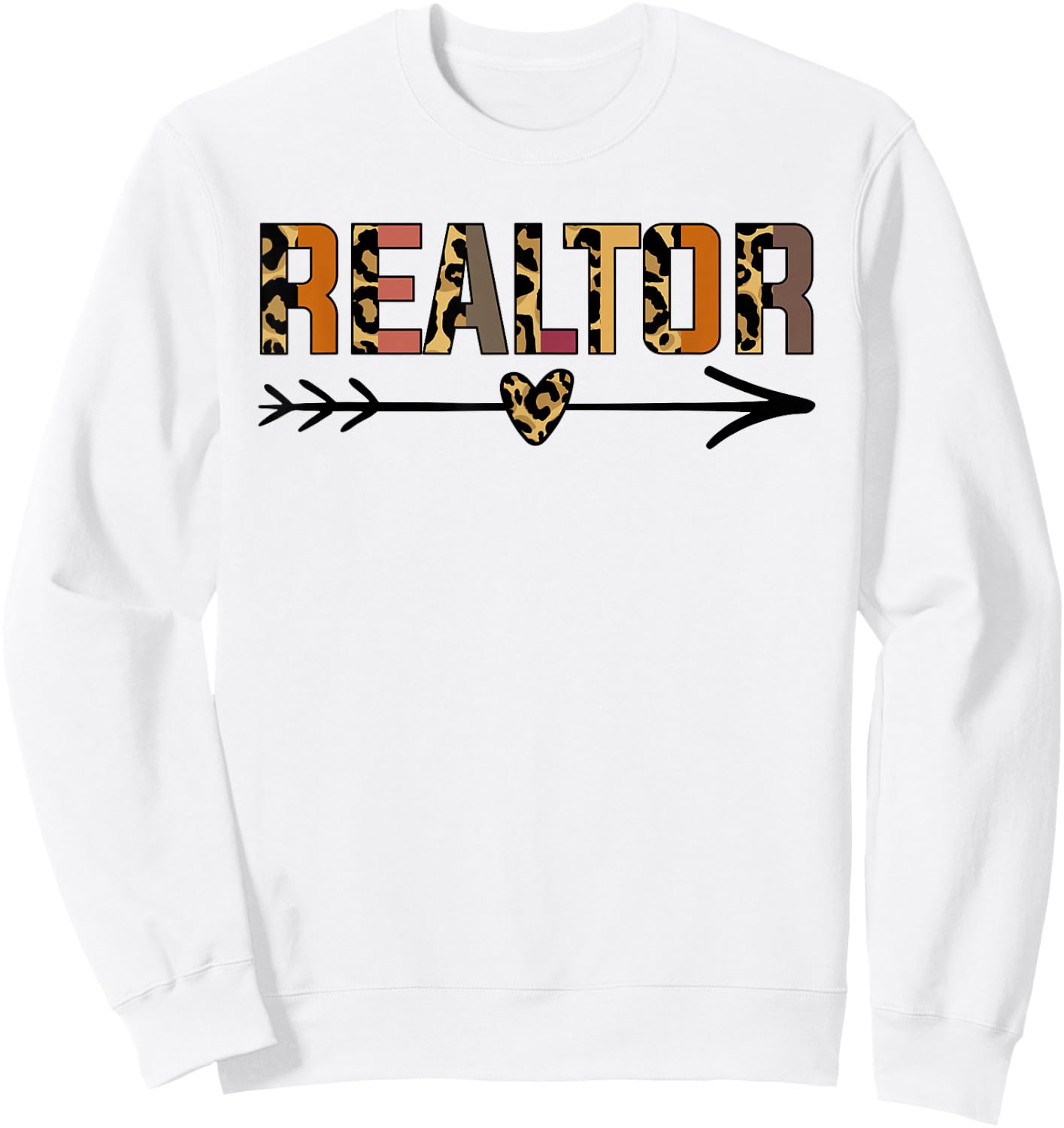 jNQo Leopard Realtor Real Estate Realtor Life Women Sweatshirt - Sweatshirt | White