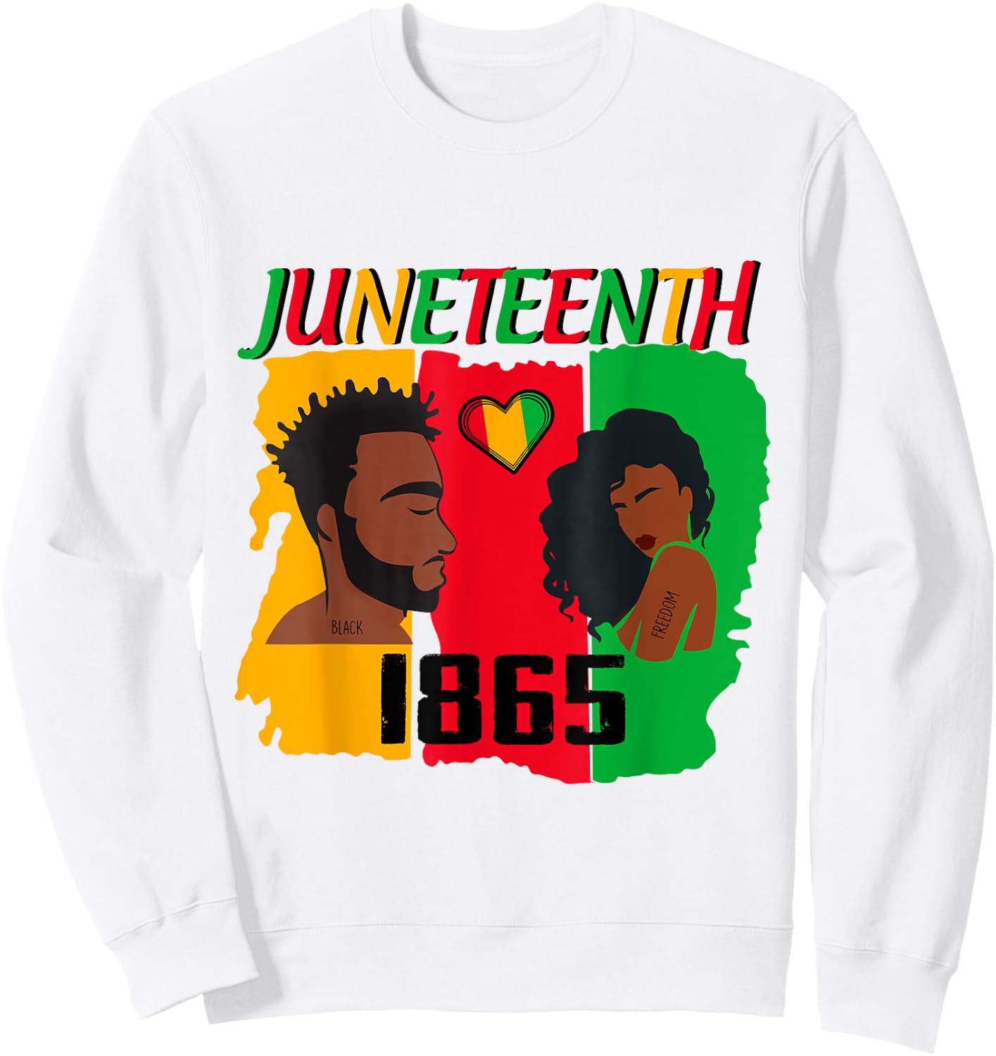 Juneteenth Couple Juneteenth Men Juneteenth Women Sweatshirt - Sweatshirt | White