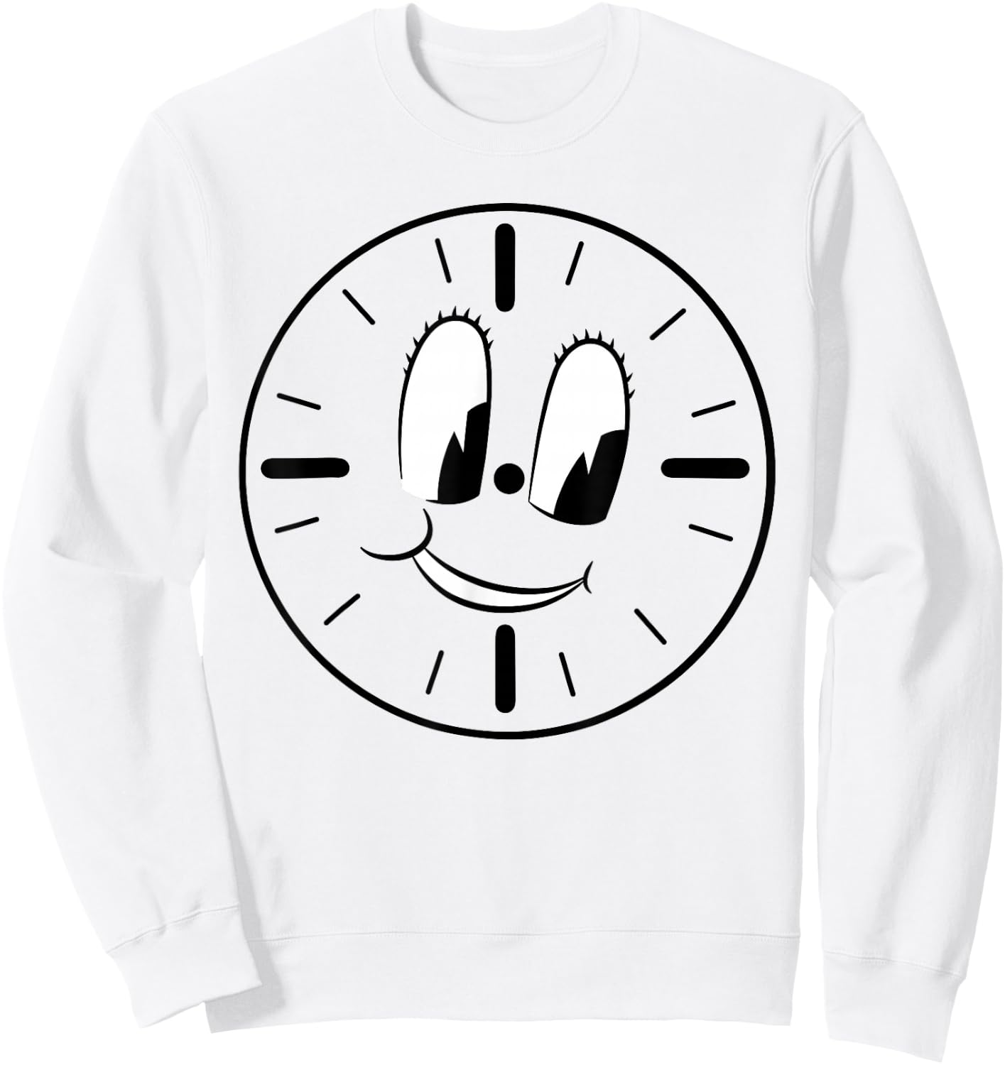 Marvel Loki Miss Minutes Clock Orange Sweatshirt - Sweatshirt | White