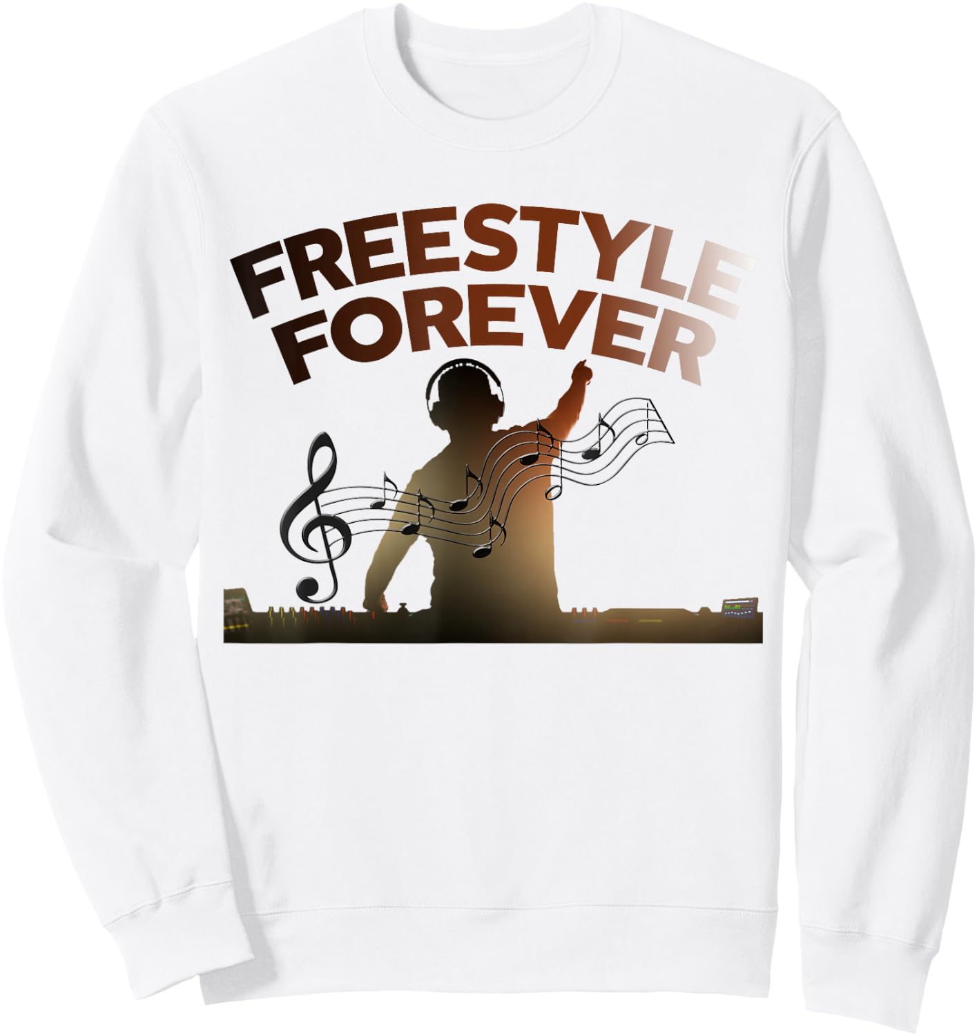 Freestyle DJ 80s Electronic Dance Music Great Concert Sweatshirt - Sweatshirt | White