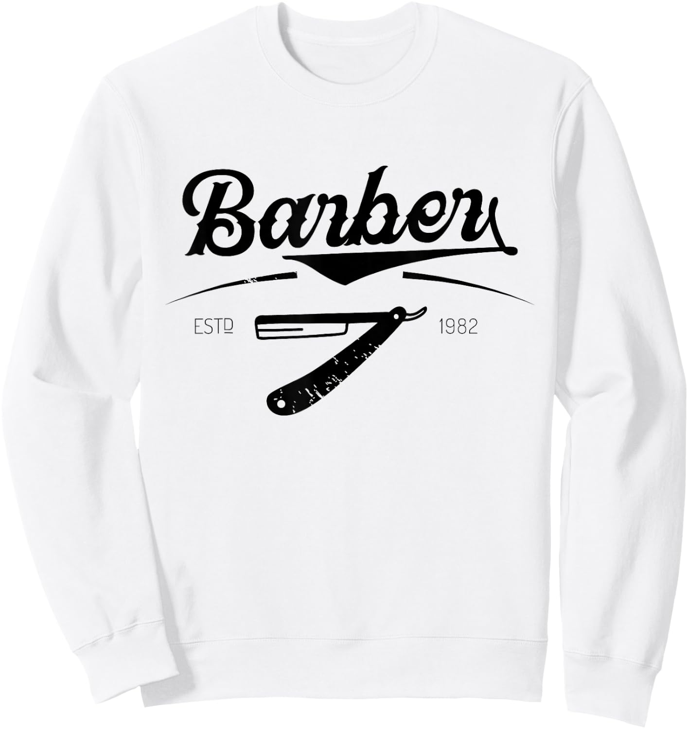 Barber Barbers Men's Hair Salon Sweatshirt - Sweatshirt | White