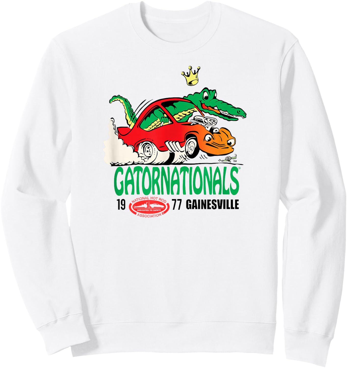 NHRA 1977 Gatornationals Sweatshirt - Sweatshirt | White