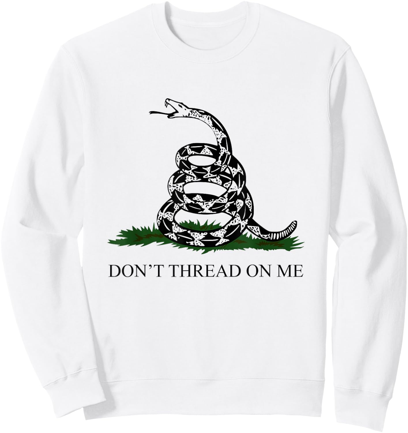 American Patriot's Timber Rattlesnake Gadsden Flag Sweatshirt - Sweatshirt | White