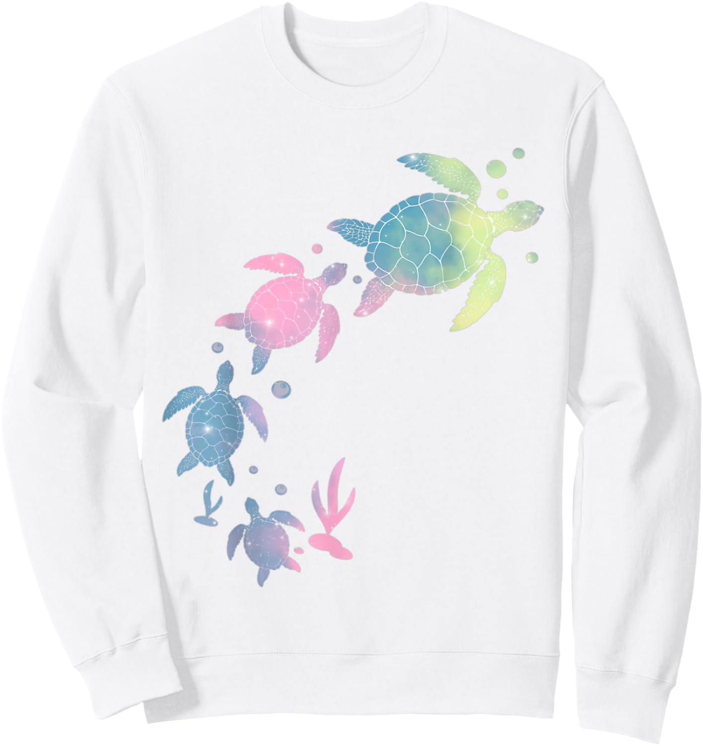 Turtles Tie Dye Cute Sea-Turtle Kids Toddler Turtle Costume Sweatshirt - Sweatshirt | White