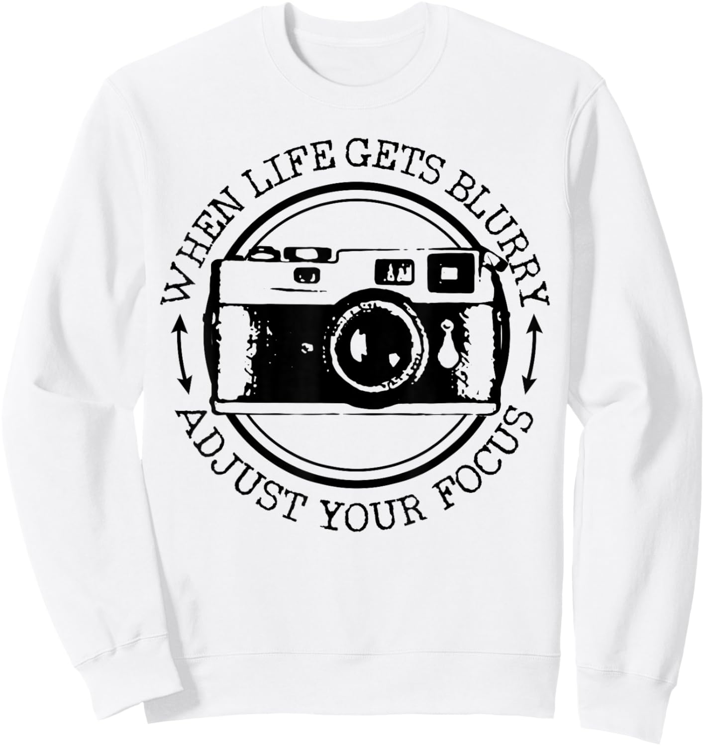 Photographer Gift Vintage Camera Funny Photography Sweatshirt - Sweatshirt | White