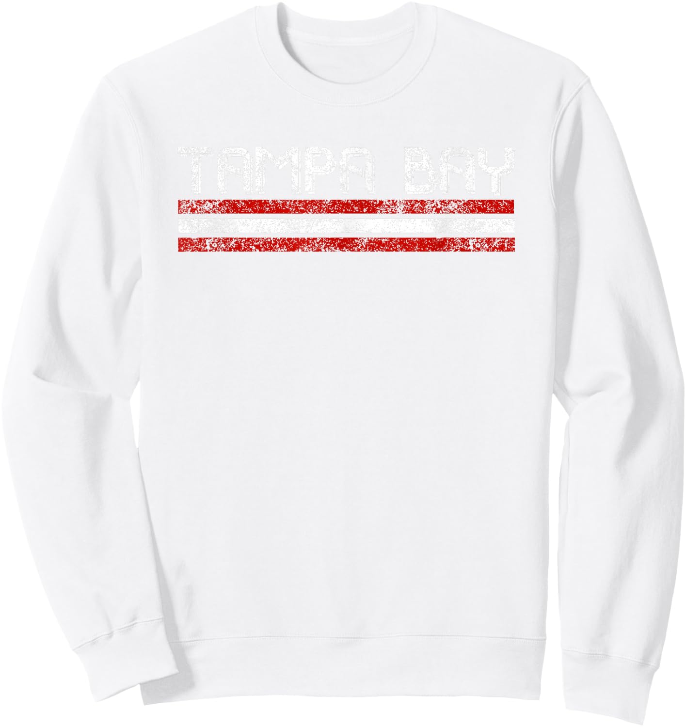 Tampa Bay Florida Retro Vintage Weathered Throwback Sweatshirt - Sweatshirt | White