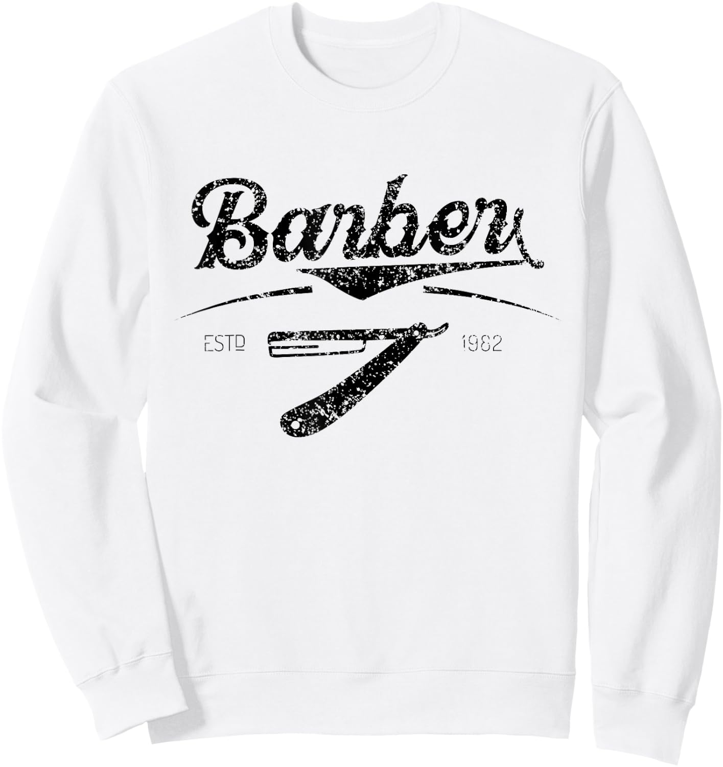 Barber Barbers Hair Stylist Barbershop Sweatshirt - Sweatshirt | White