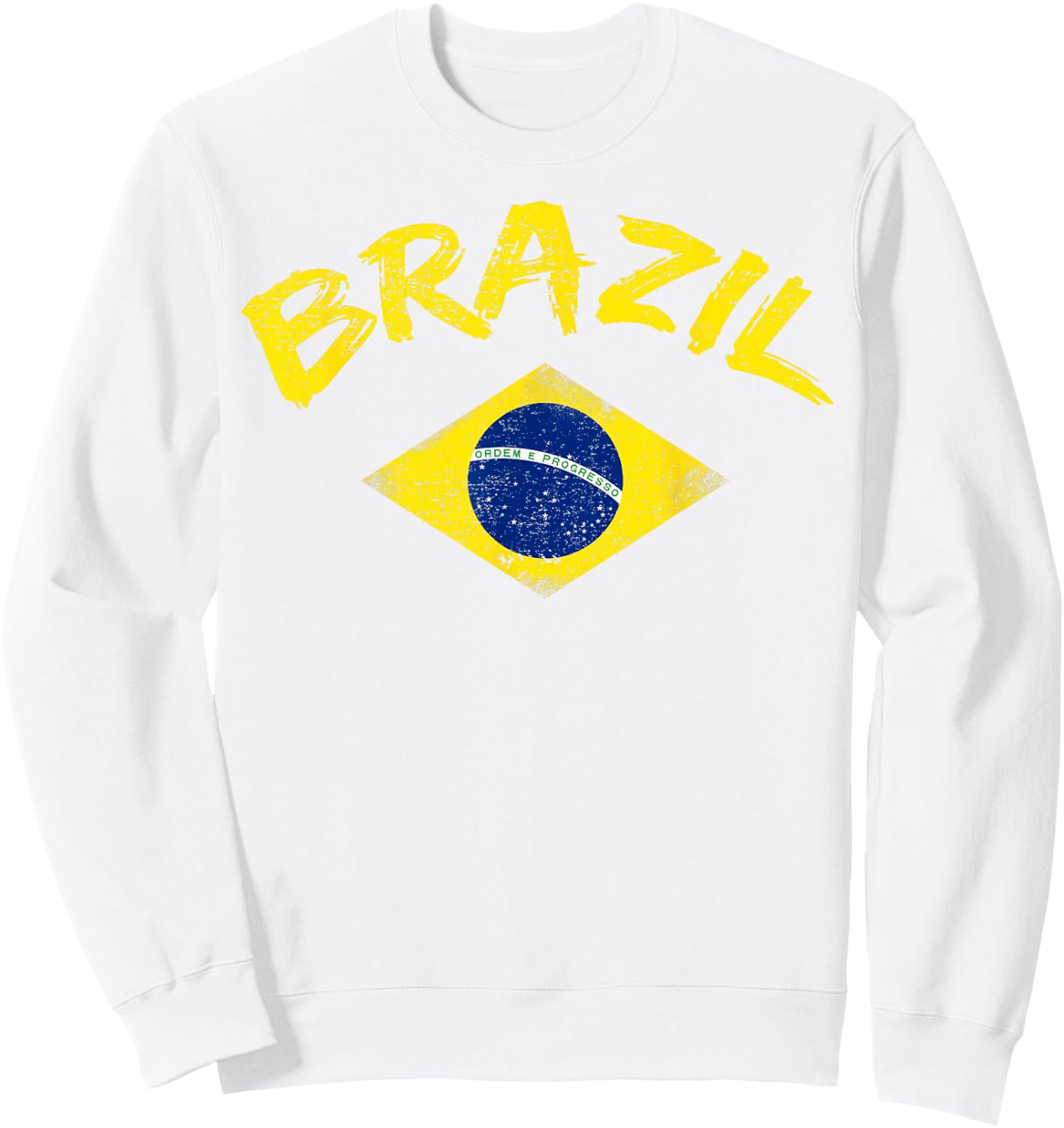 Brasil Brazilian national flag Soccer Jersey Football Sweatshirt - Sweatshirt | White