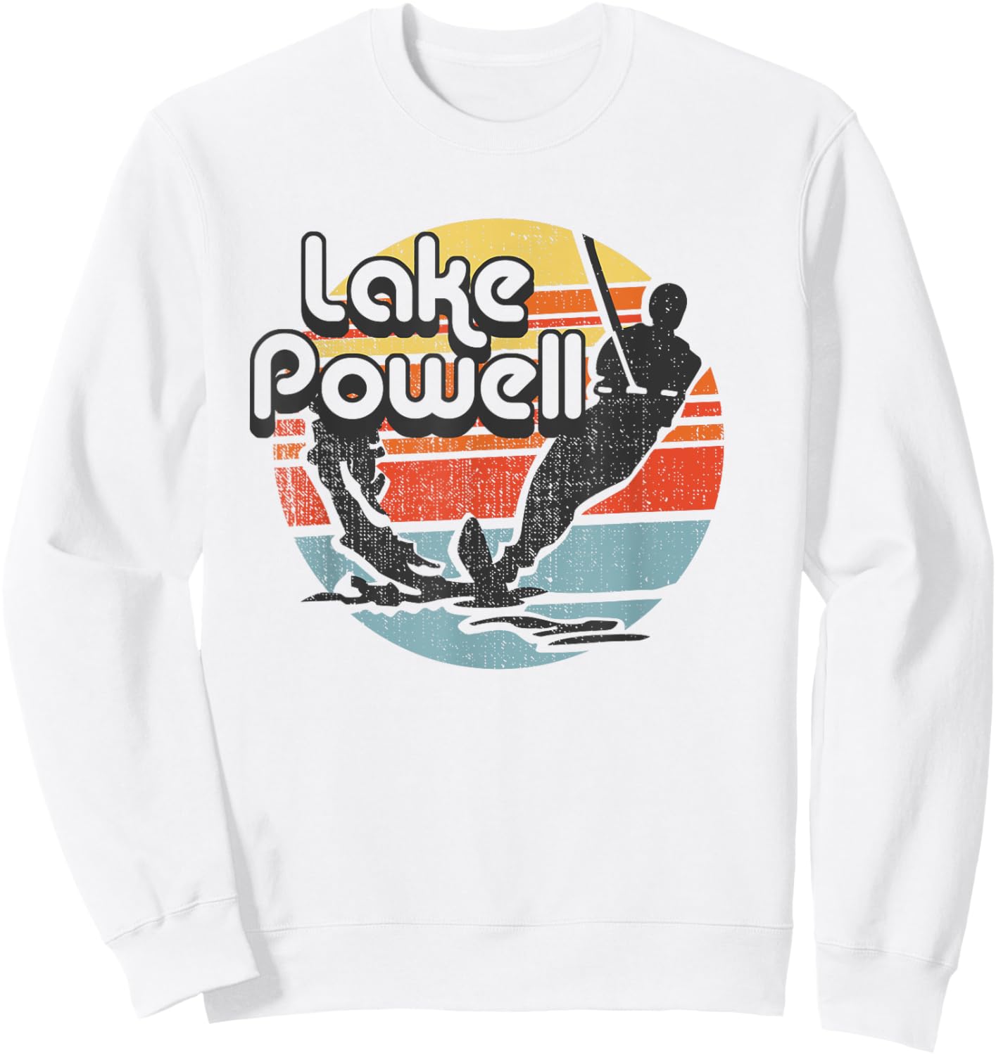 Lake Powell Arizona water skiing retro vintage Gift Sweatshirt - Sweatshirt | White
