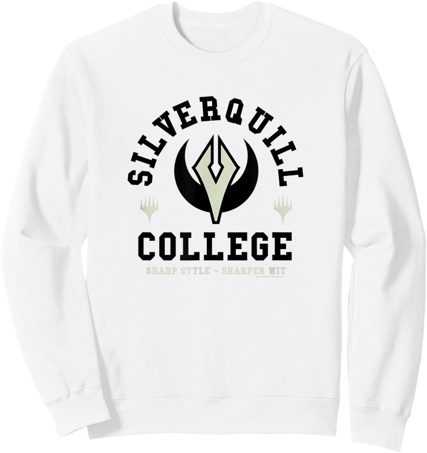 Magic: The Gathering Strixhaven Silverquill College Crest Sweatshirt - Sweatshirt | White