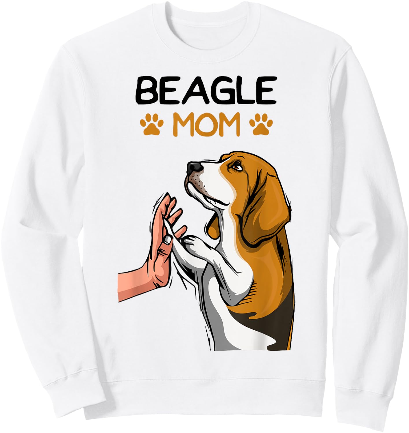 Beagle Mom Dog Mama Girl Mother´s Day Sweatshirt - Sweatshirt | White