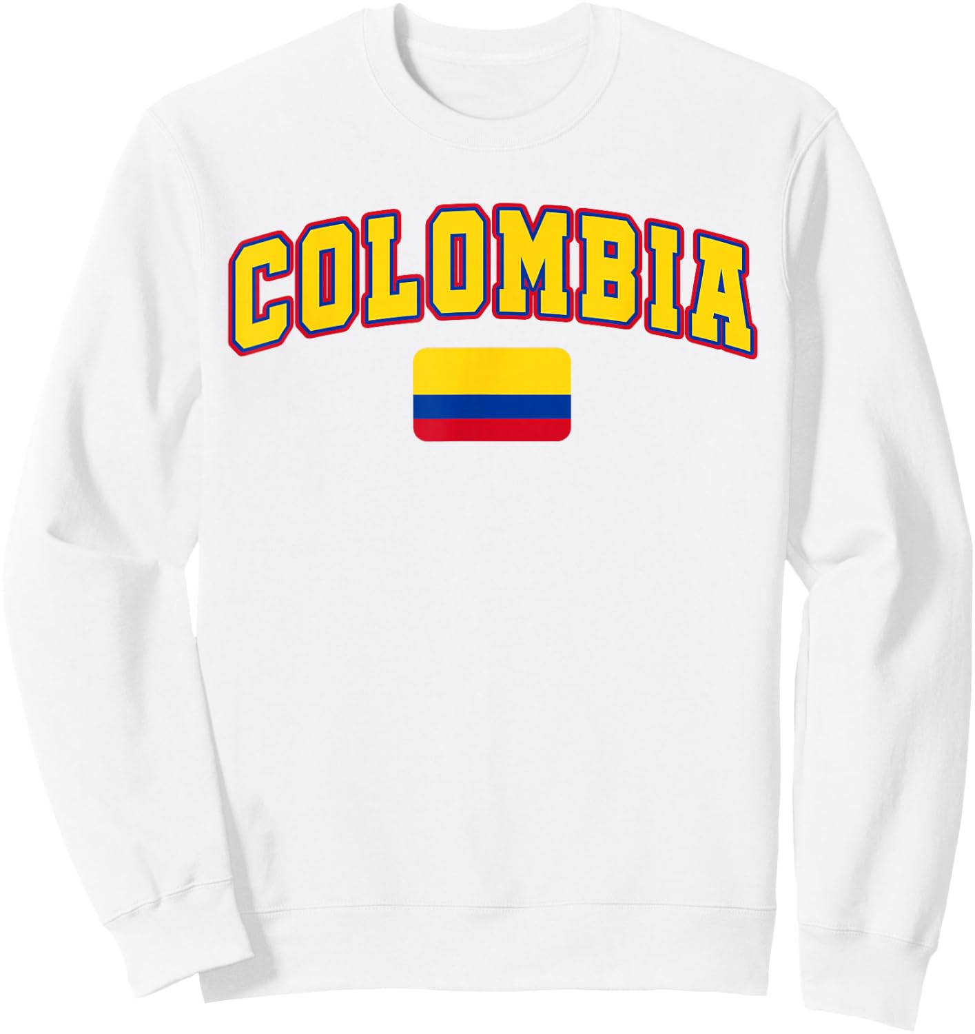 Colombia Flag Colombia Pride Design Sweatshirt - Sweatshirt | White