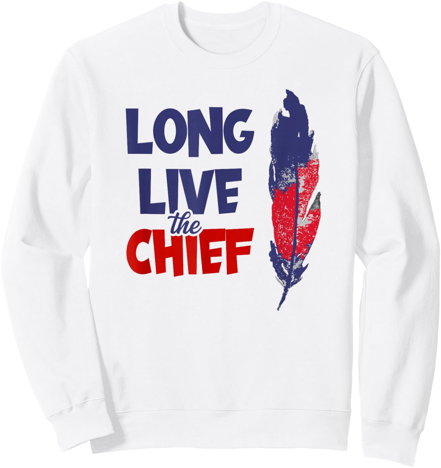 Long Live The Chief Wahoo Cleveland Baseball Sweatshirt - Sweatshirt | White