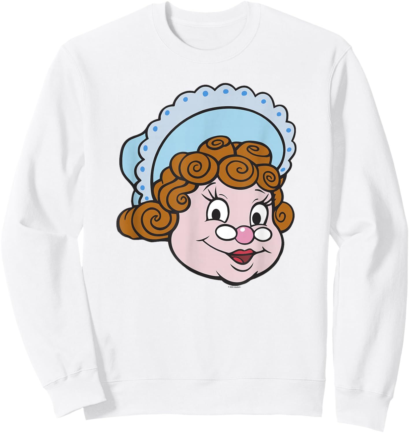 Candy Land Halloween Gramma Nutt Big Face Sweatshirt - Sweatshirt | White