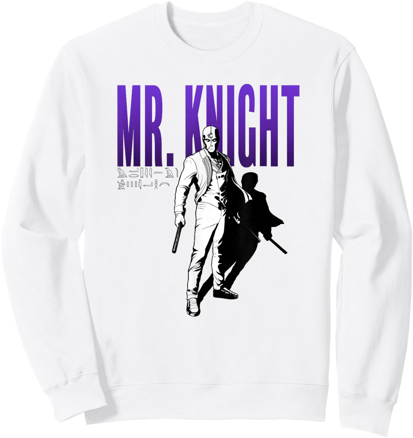 Marvel Moon Knight Mr. Knight Shadow Sweatshirt - Sweatshirt | White