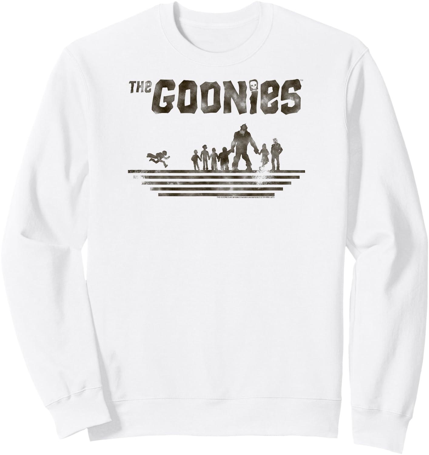 The Goonies Group Silhouette Sweatshirt - Sweatshirt | White