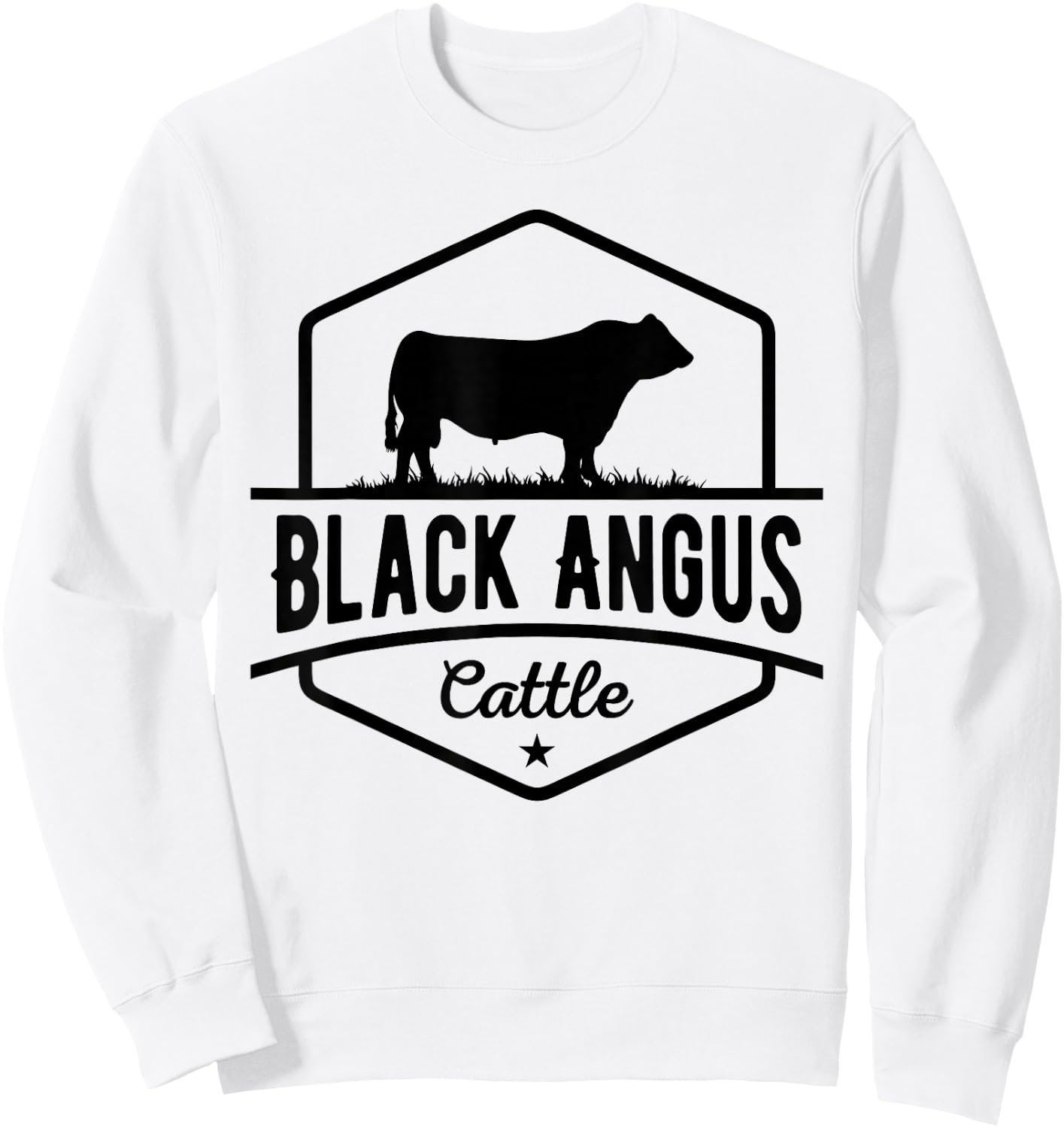 Cow Farmer - Black Angus Cattle Sweatshirt - Sweatshirt | White