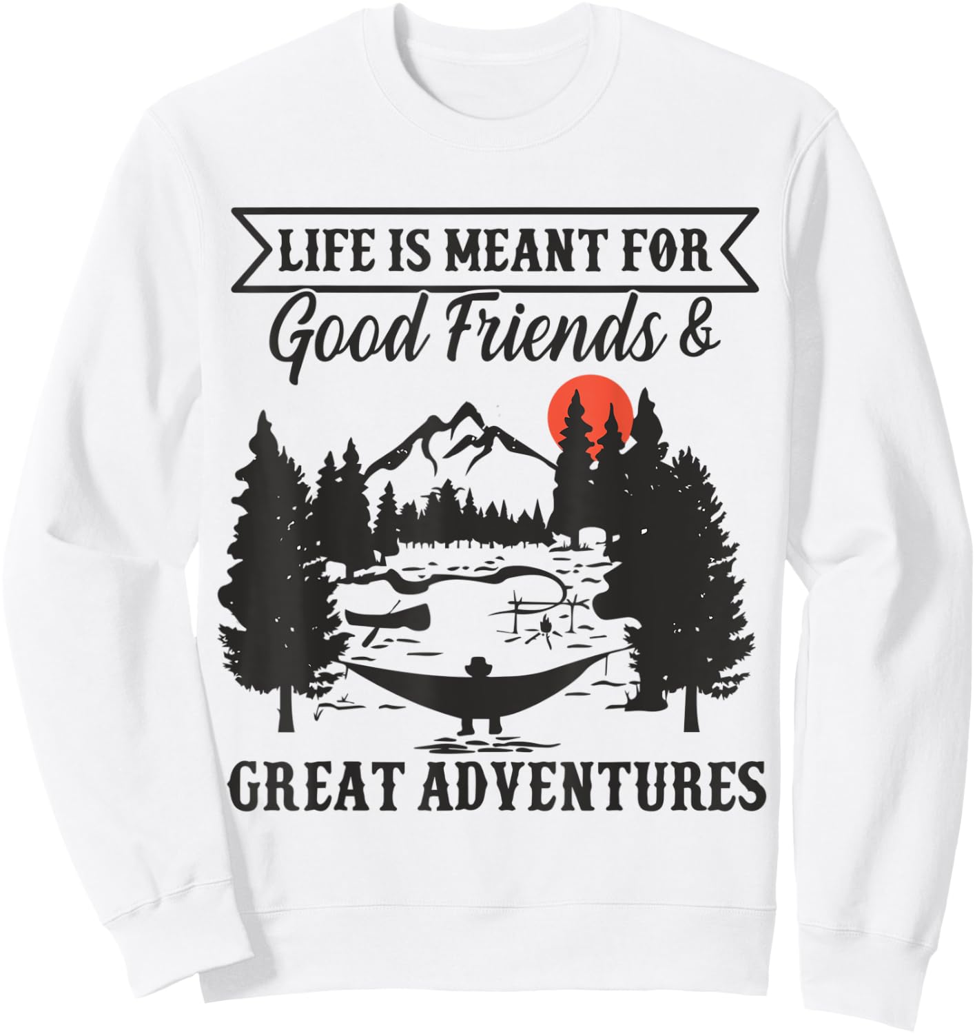 Travel Lover Hodophile Wayfarer Vagabond Hiking Climbing Sweatshirt - Sweatshirt | White