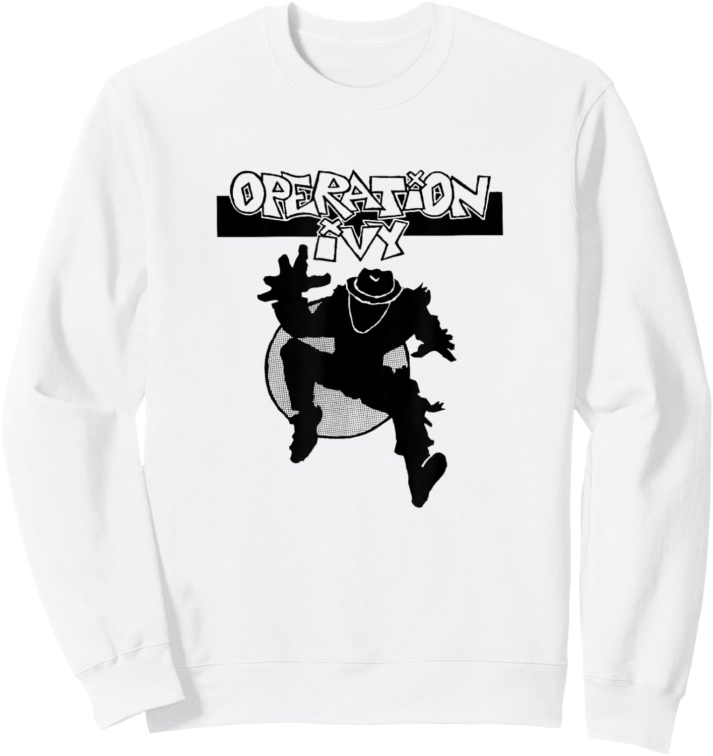Operation Ivy - Ska Man Logo - Official Merchandise Sweatshirt - Sweatshirt | White