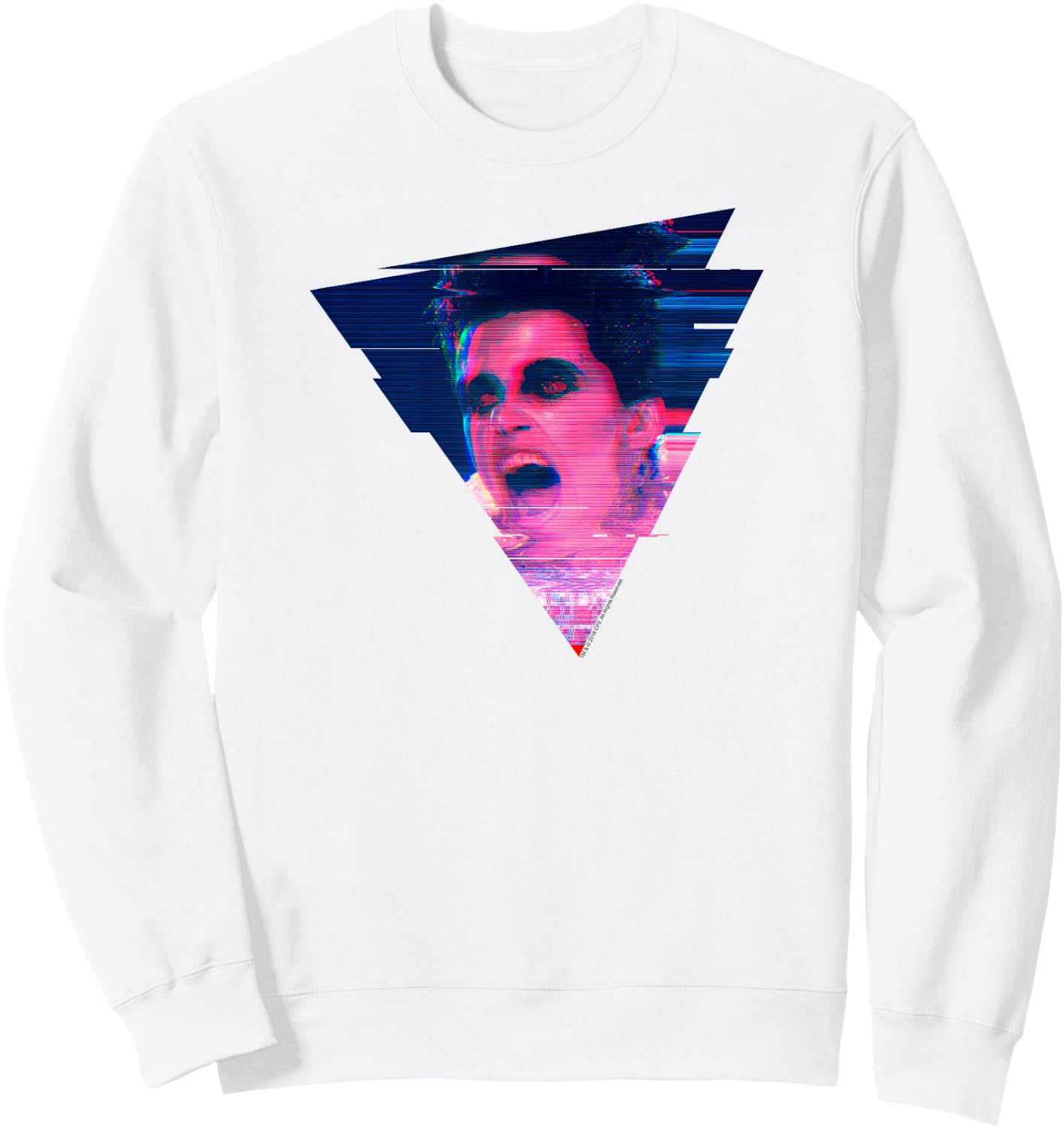 Ghostbusters Gozer Glitch Colorful Graphic Retro Movie Sweatshirt - Sweatshirt | White