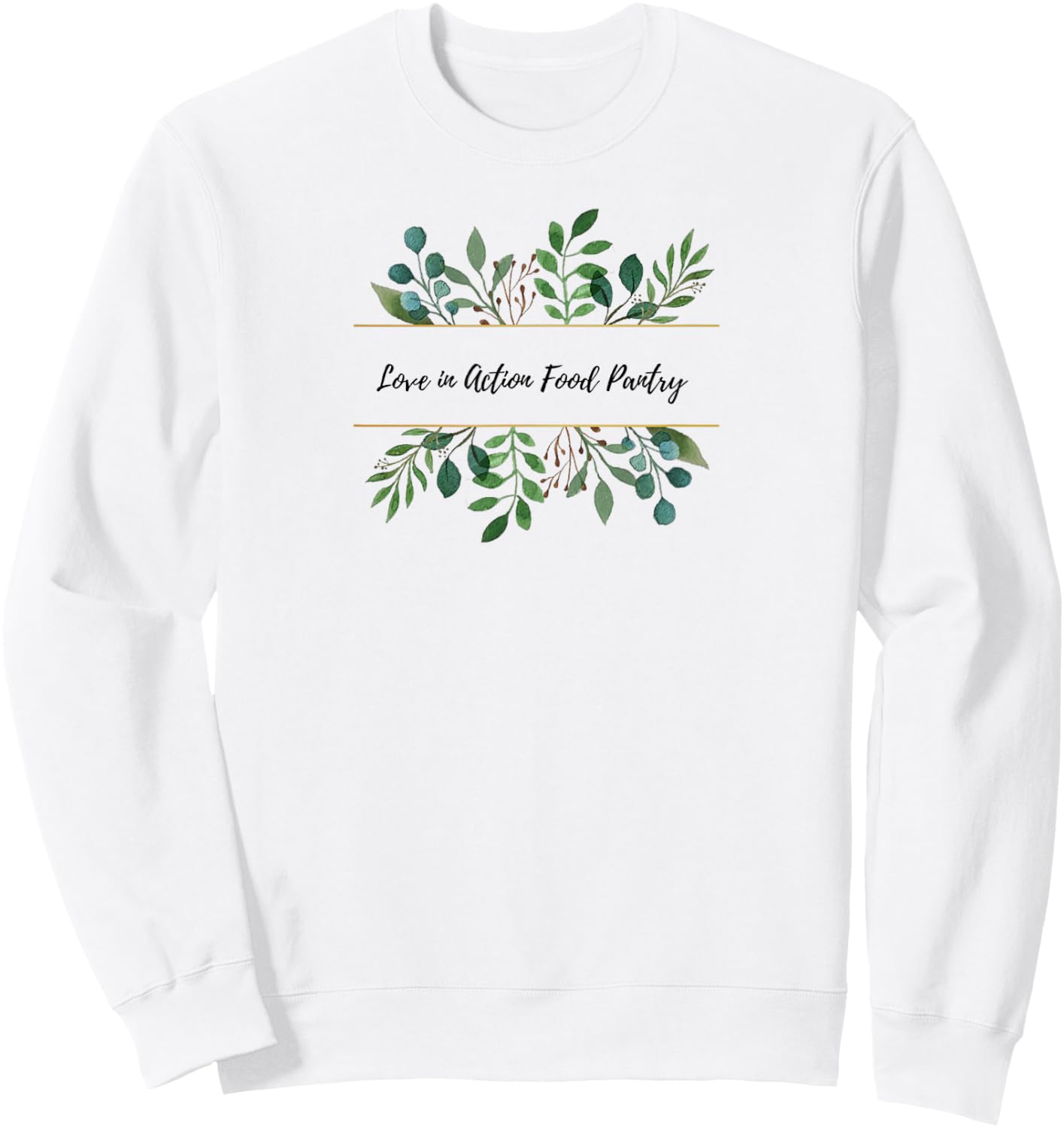 Love In Action Food Pantry Sweatshirt - Sweatshirt | White